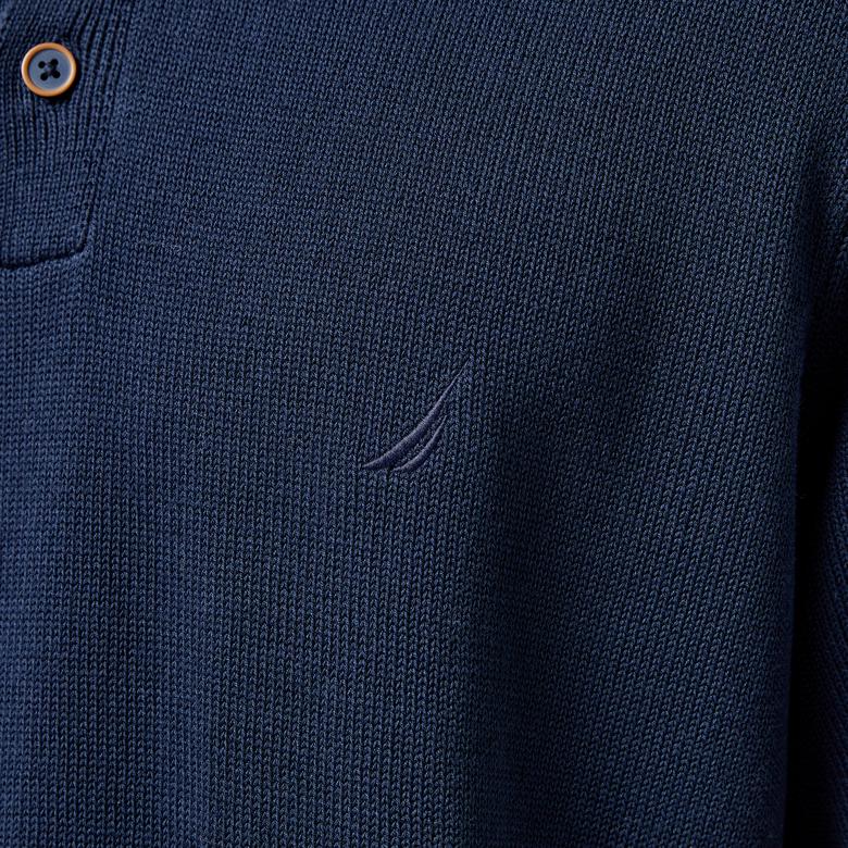 Nautica Erkek Lacivert Classic Fit Kısa Kollu Triko
