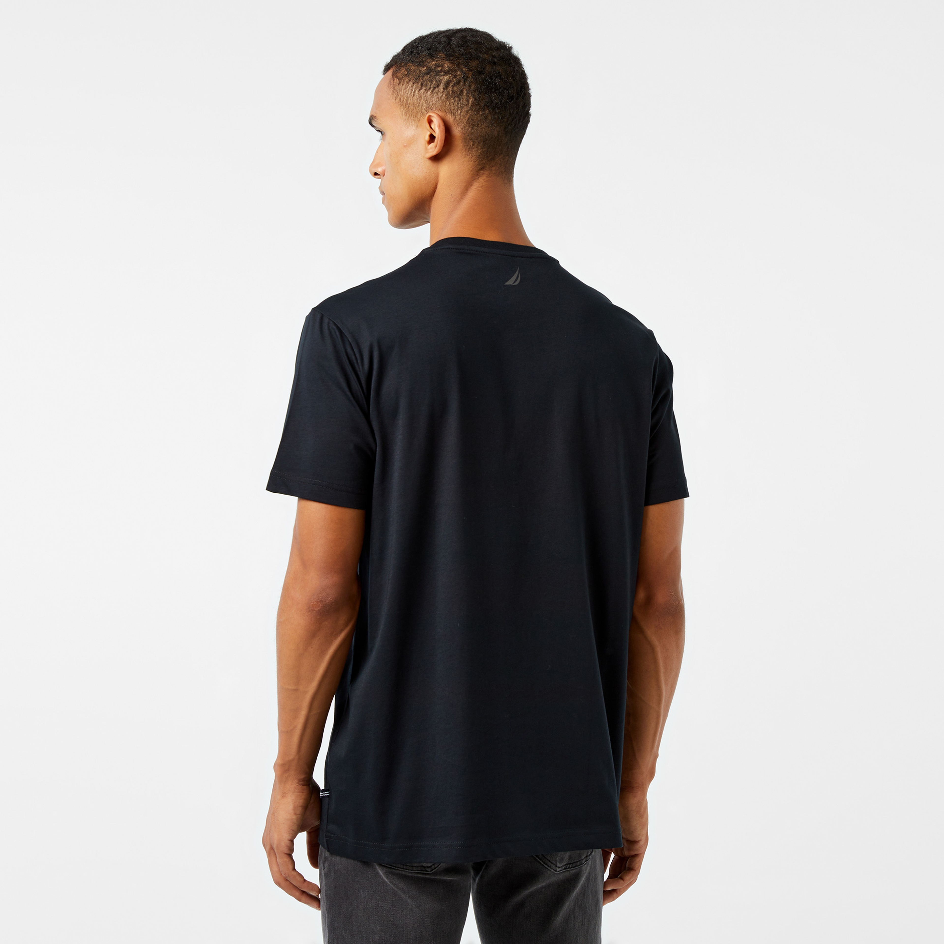 Nautica Erkek Siyah Kısa Kollu Regular Fit T-Shirt