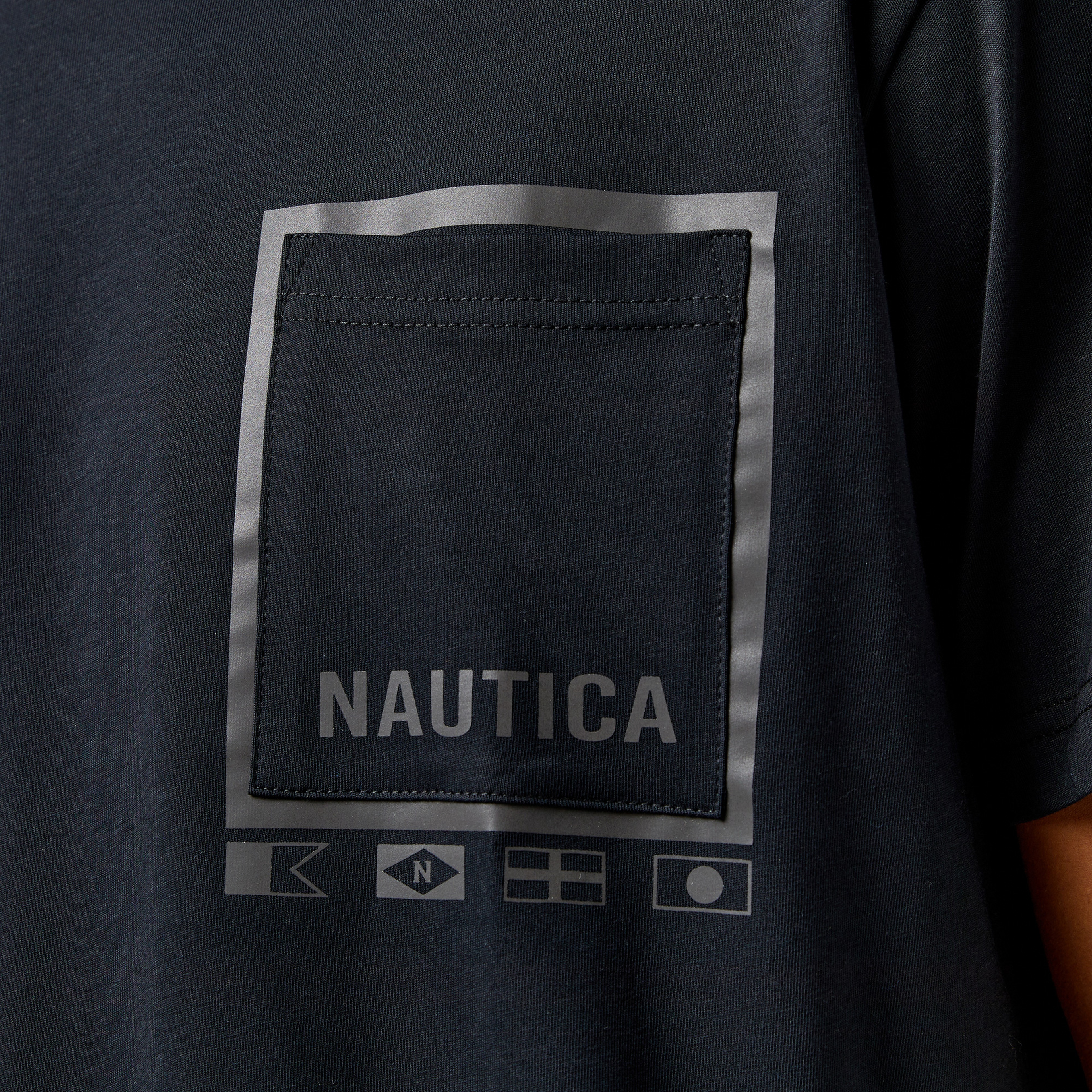 Nautica Erkek Siyah Kısa Kollu Regular Fit T-Shirt