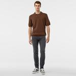 Nautica Erkek Kahverengi Classic Fit Kısa Kollu Triko