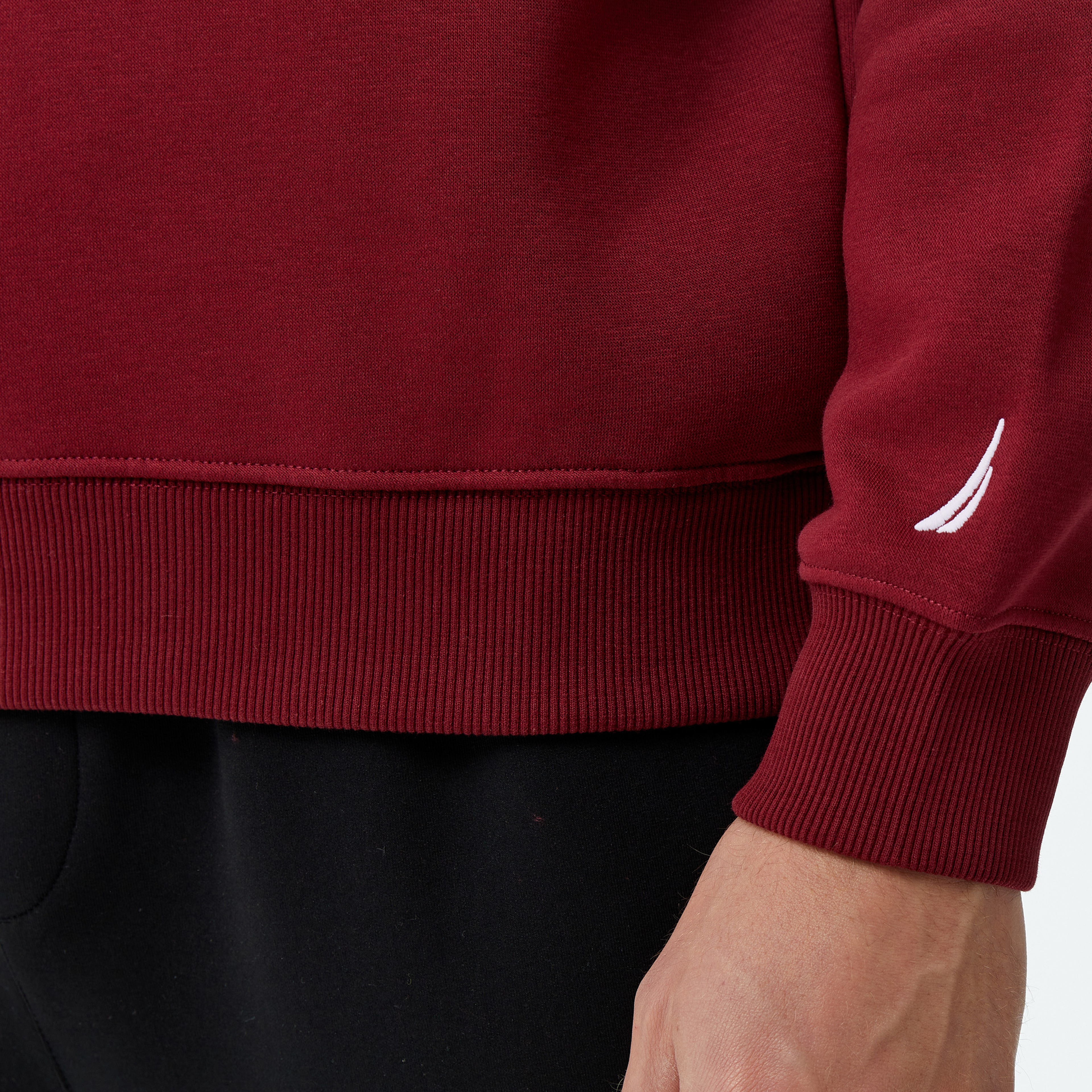 Nautica Erkek Bordo Regular Fit Sweatshirt