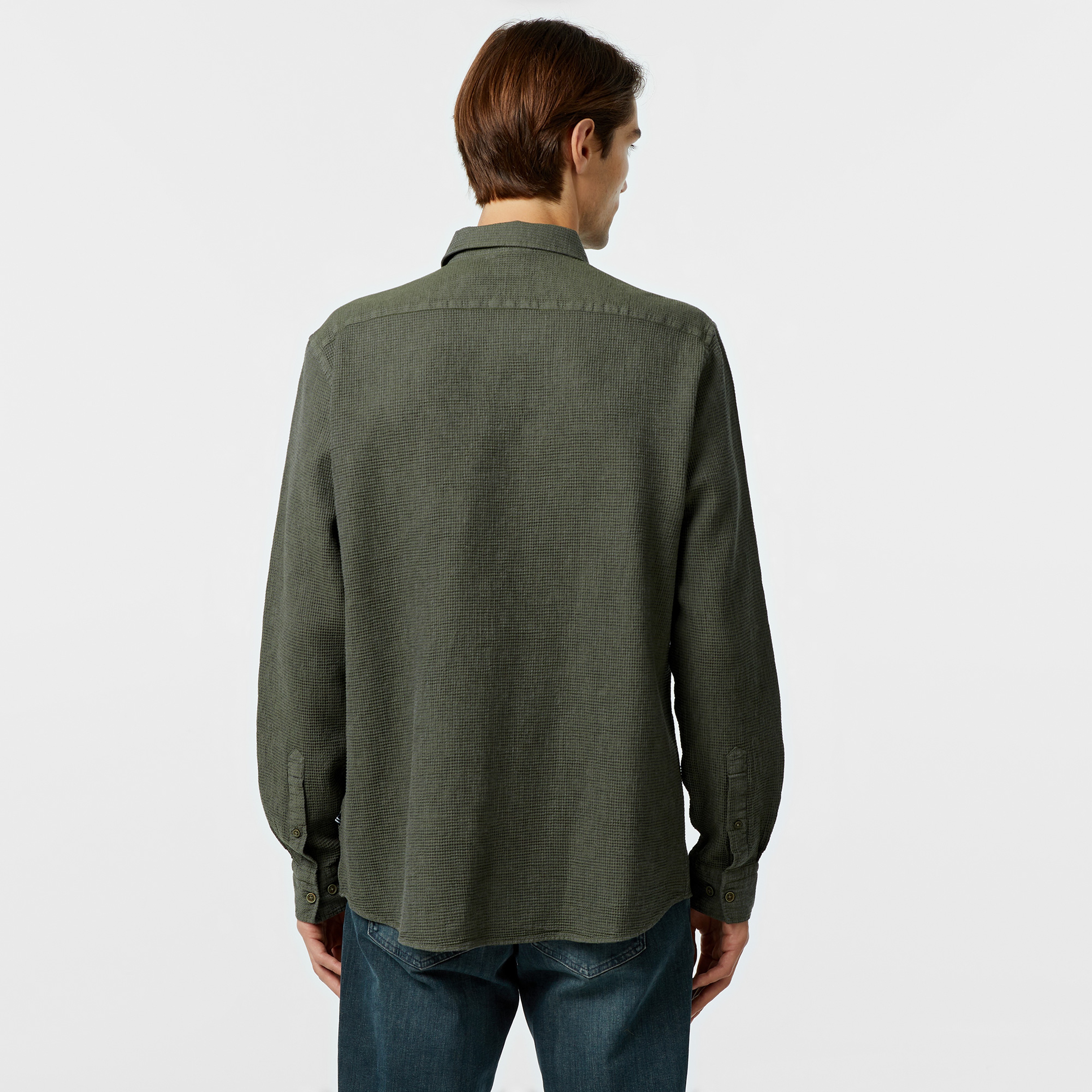 Nautica Erkek Yeşil Classic Fit Gömlek