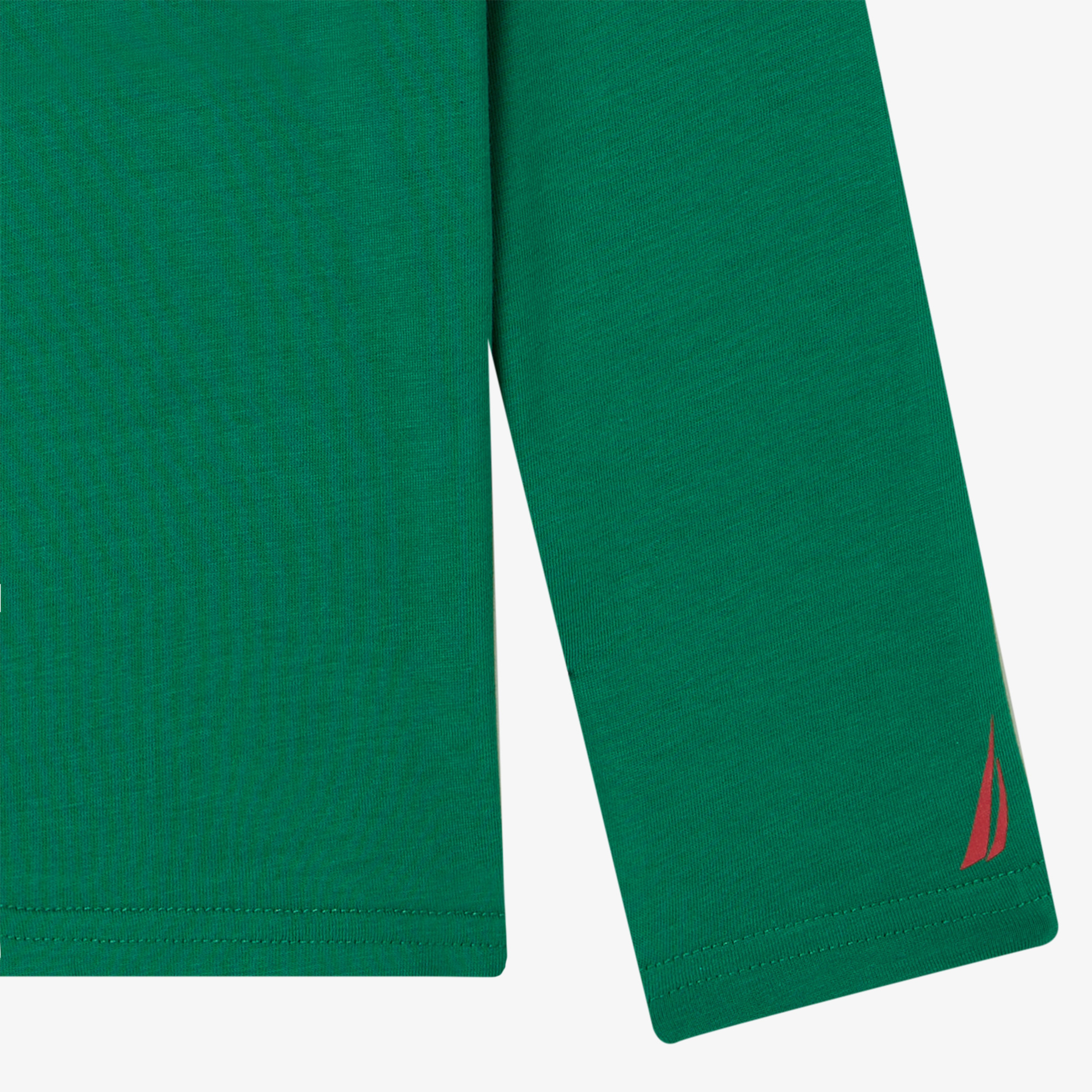 Nautica Erkek Çocuk Yeşil Uzun Kollu T-Shirt