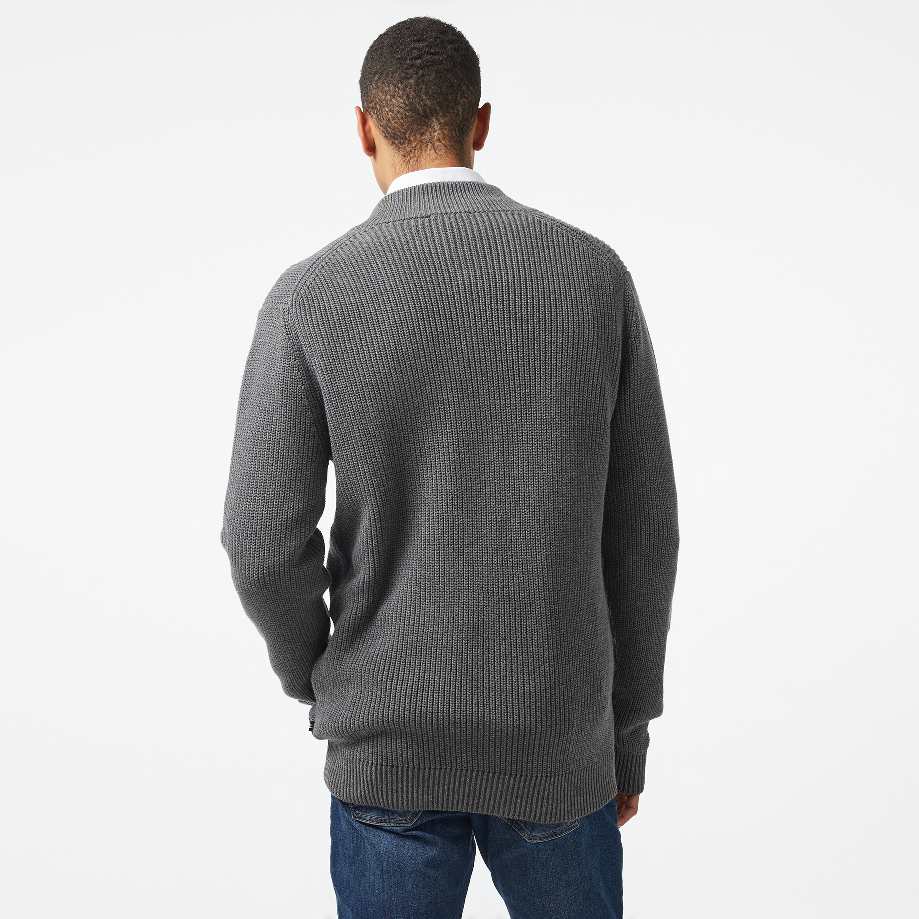 Nautica Erkek Gri Regular Fit Hırka