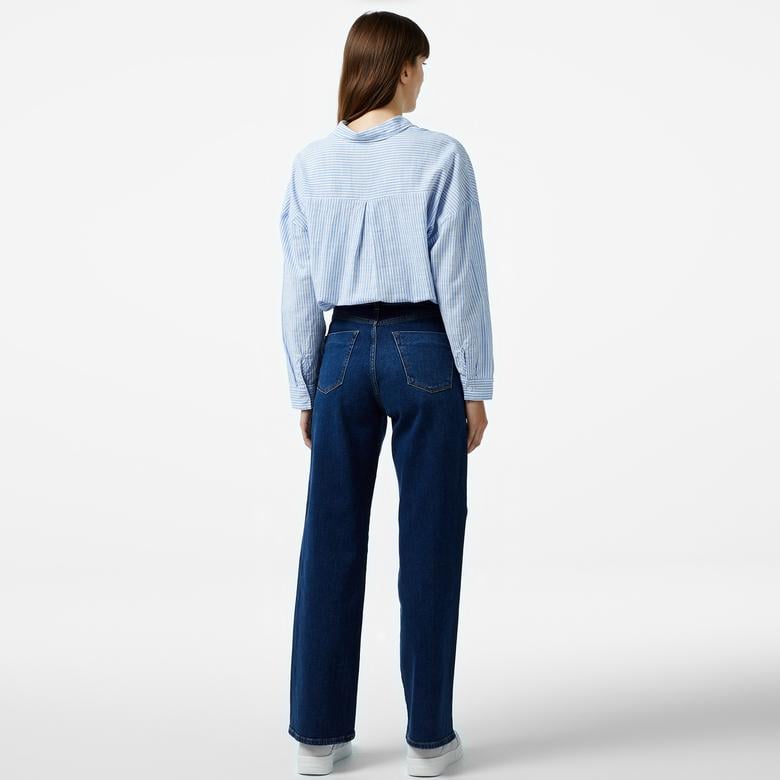 Nautica Kadın Lacivert Jean Pantolon