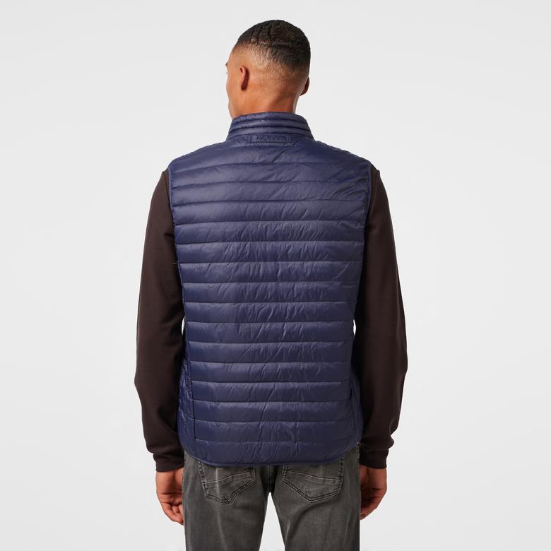 Nautica Erkek Lacivert Su Kaydırma Özellikli Kaz Tüyü Yelek