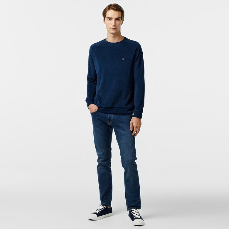 Nautica Erkek Lacivert Regular Fit Sweatshirt