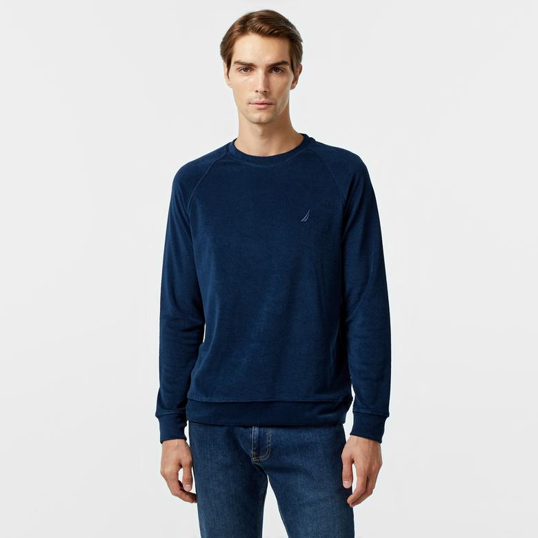 Nautica Erkek Lacivert Regular Fit Sweatshirt