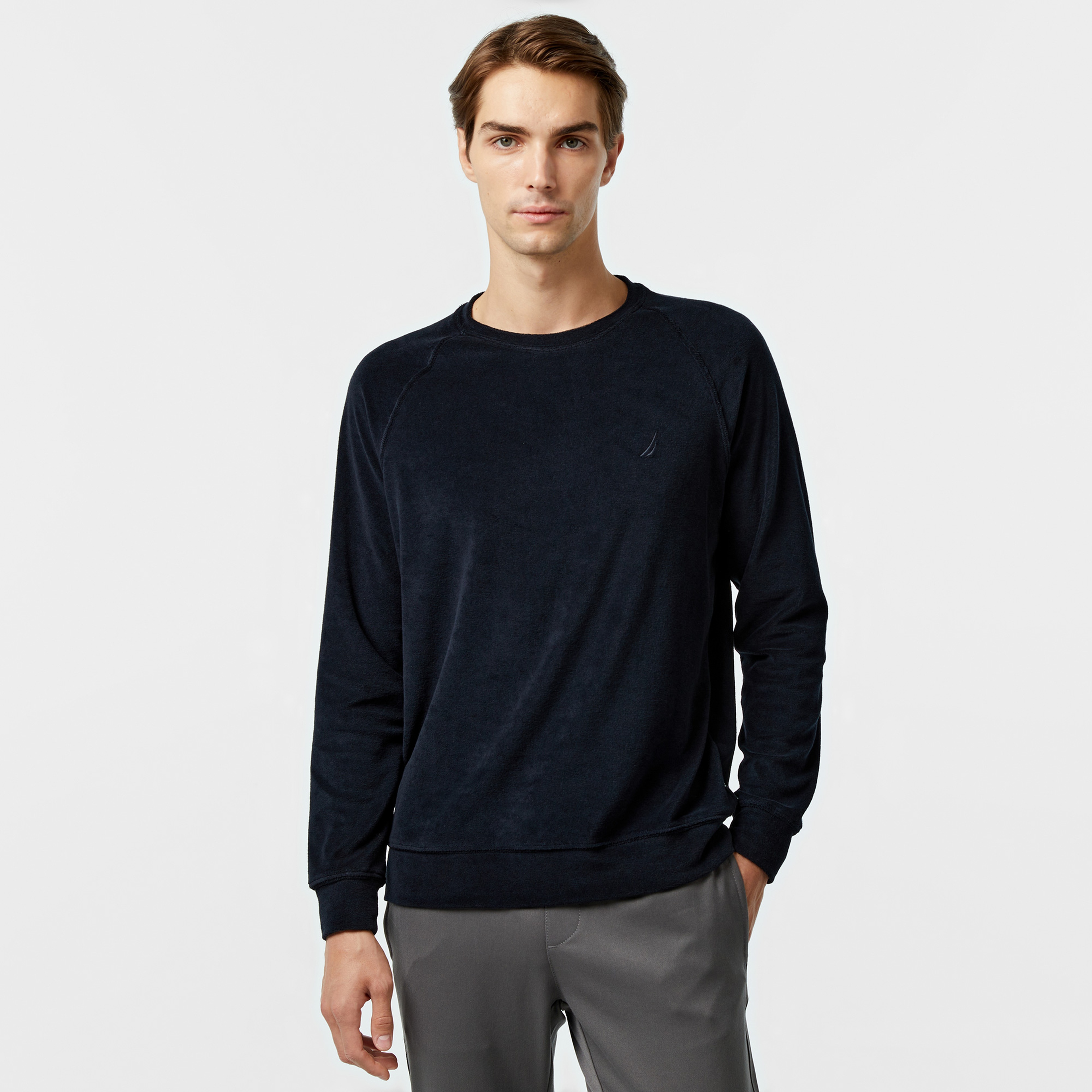 Nautica Erkek Siyah Regular Fit Sweatshirt