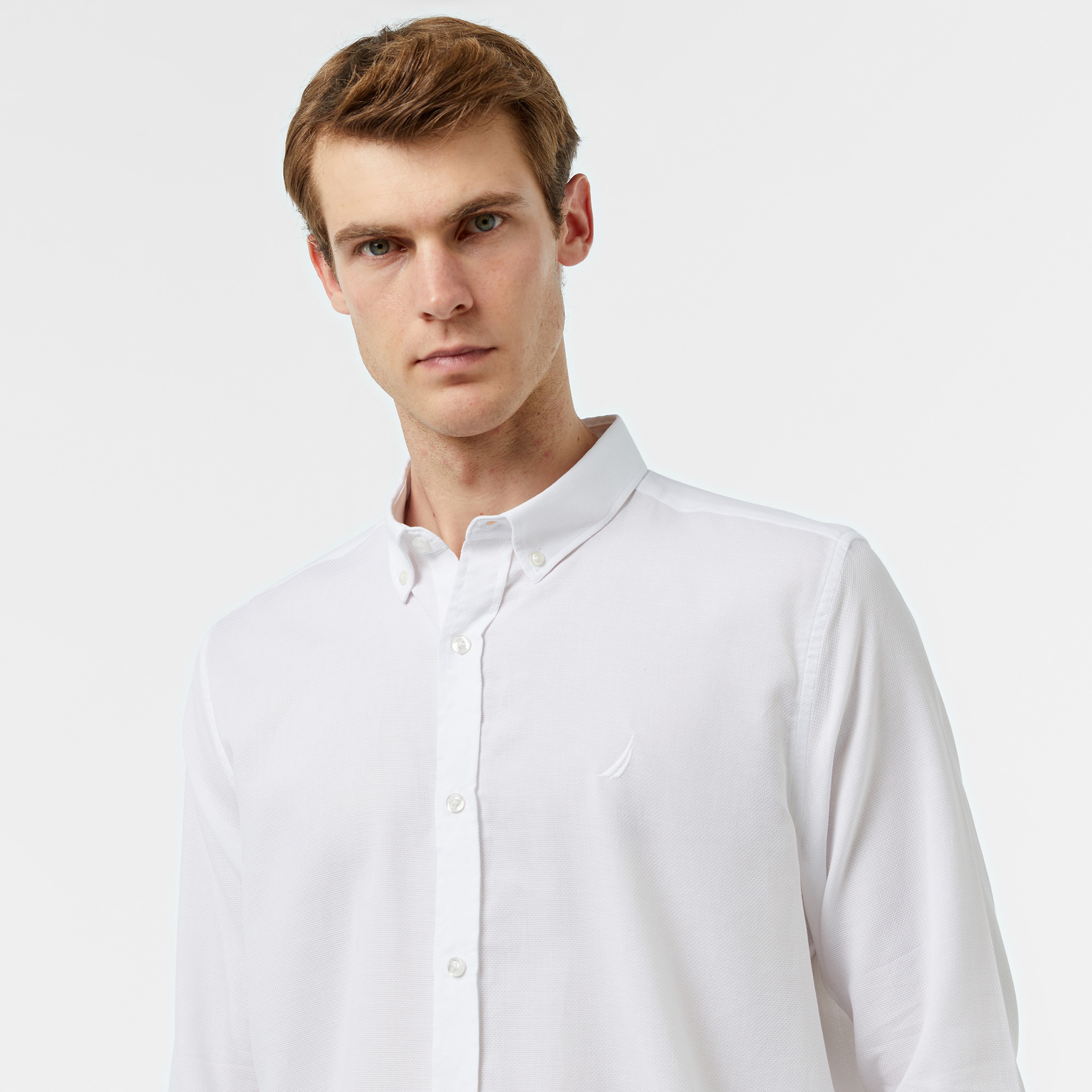 Nautica Erkek Beyaz Gömlek