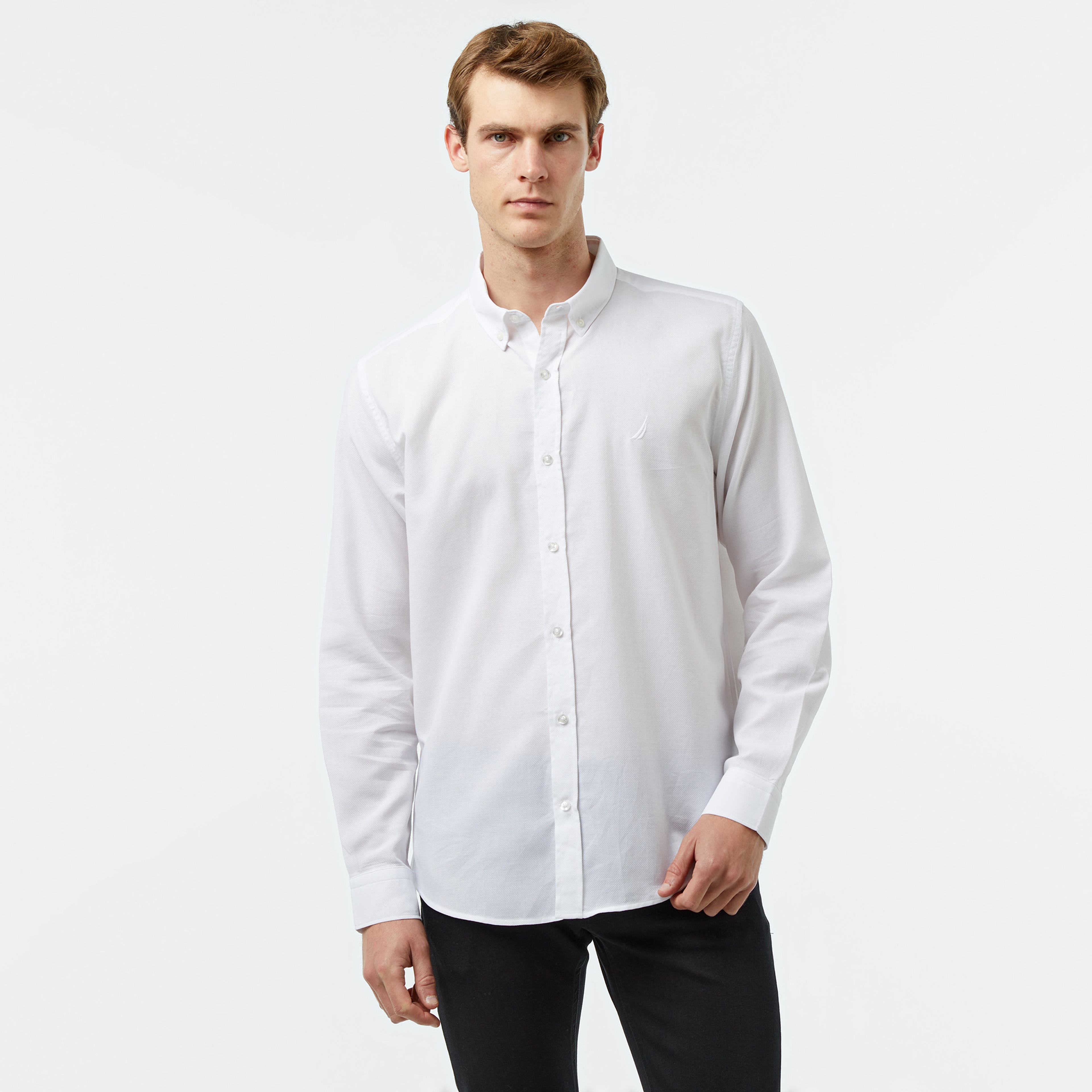 Nautica Erkek Beyaz Gömlek
