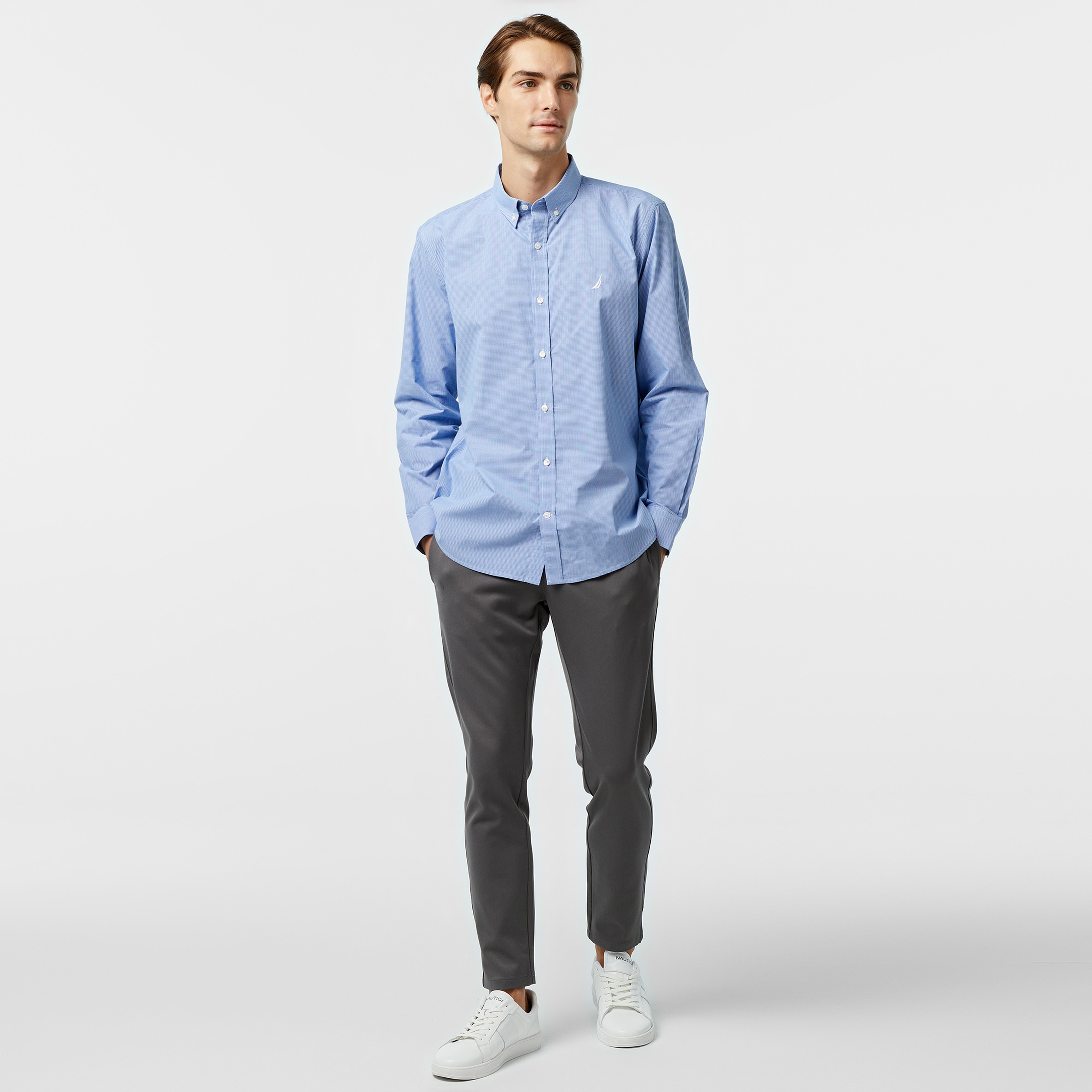 Nautica Erkek Mavi Gömlek