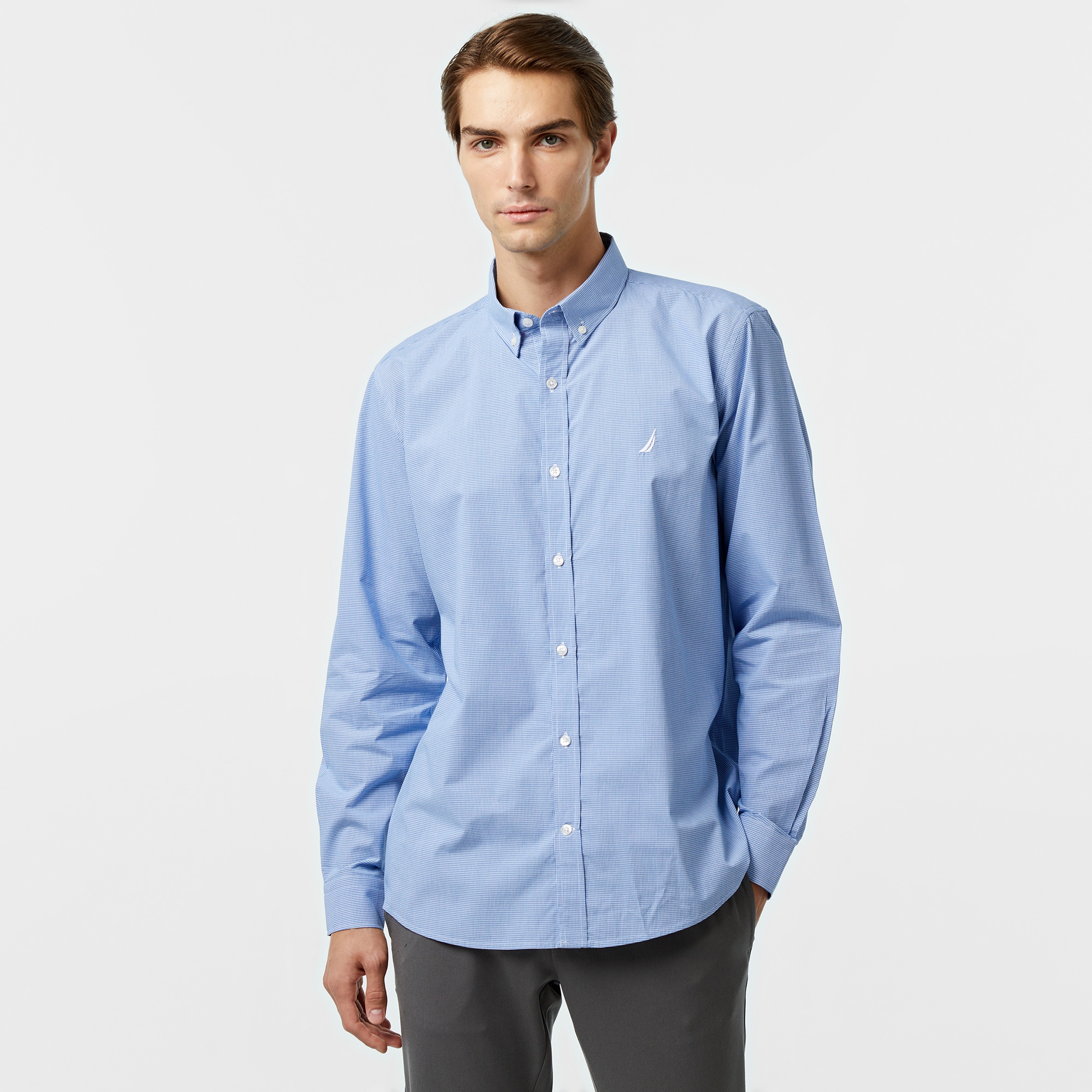 Nautica Erkek Mavi Gömlek