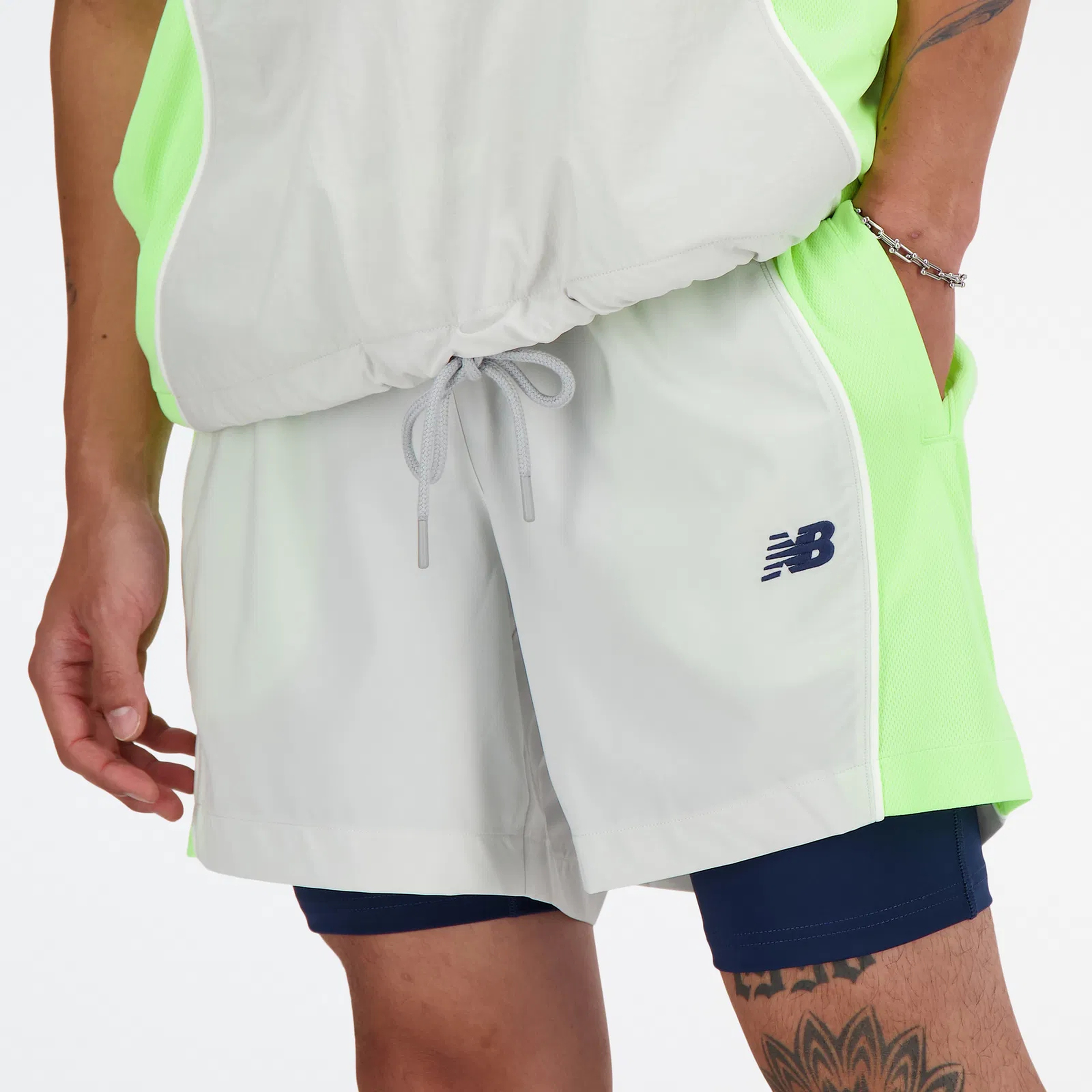 New Balance Erkek Gri Şort