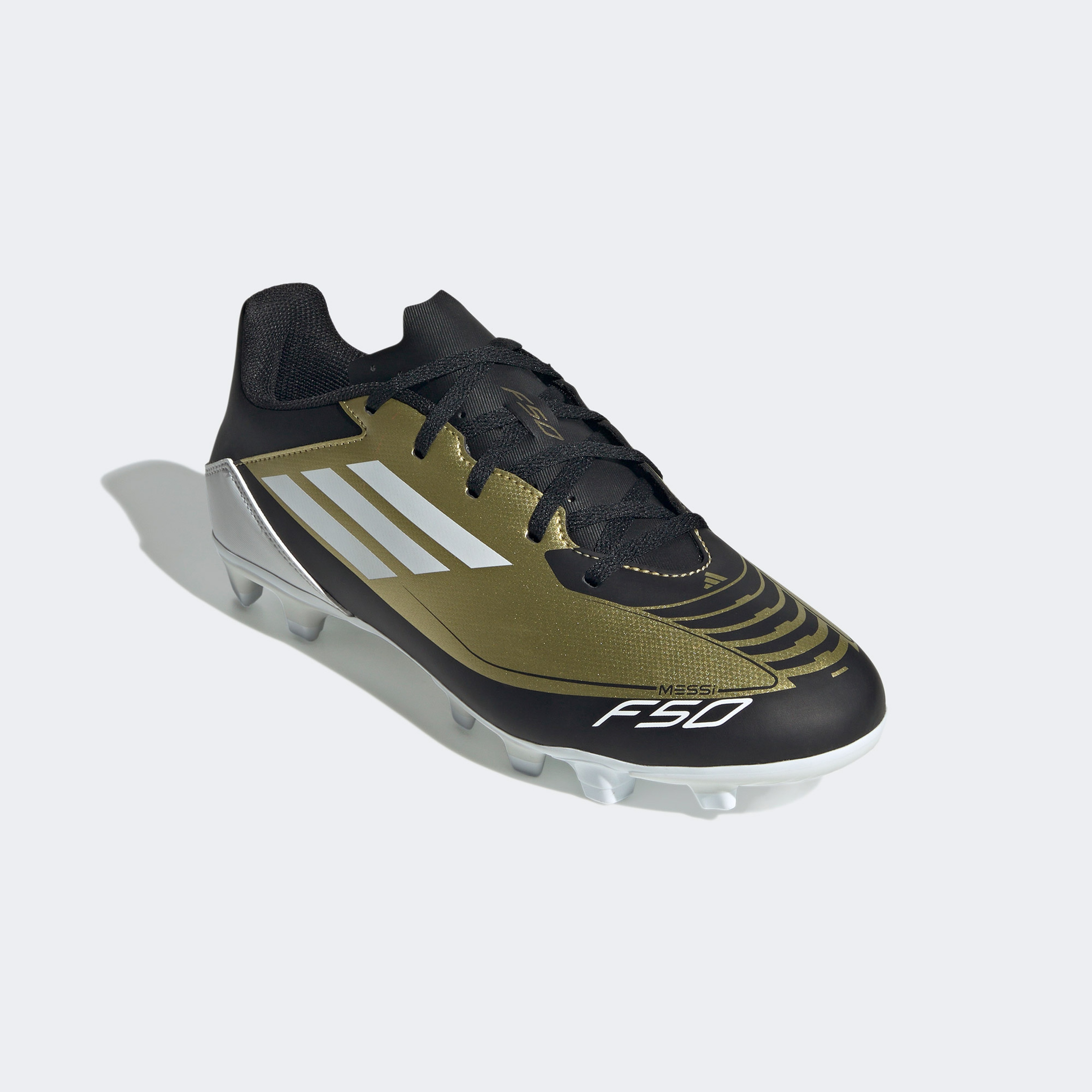 adidas F50 Club Messi FxG Erkek Sarı Çim Saha Kramponu