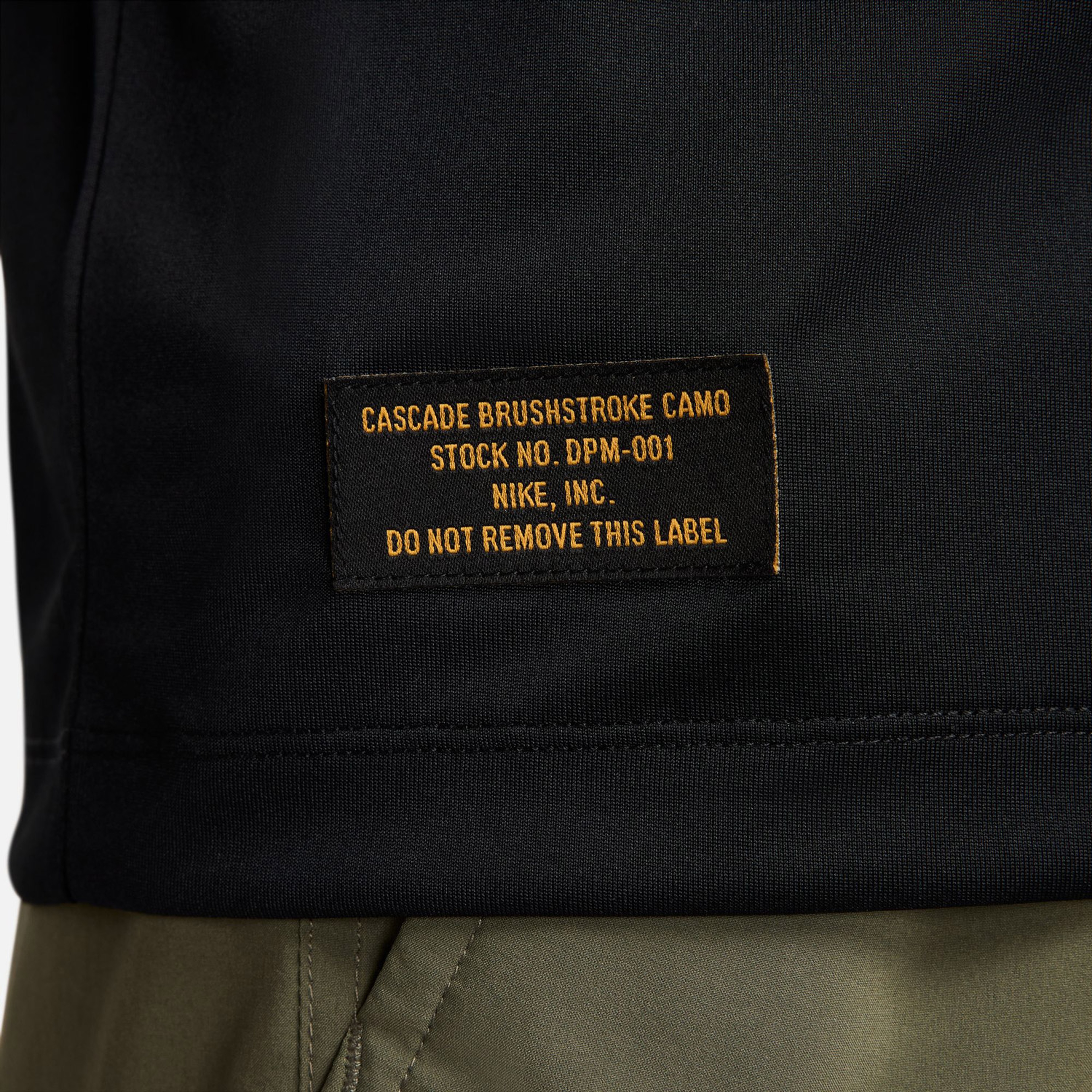 Nike Dri-Fit Camo Erkek Siyah Günlük T-Shirt