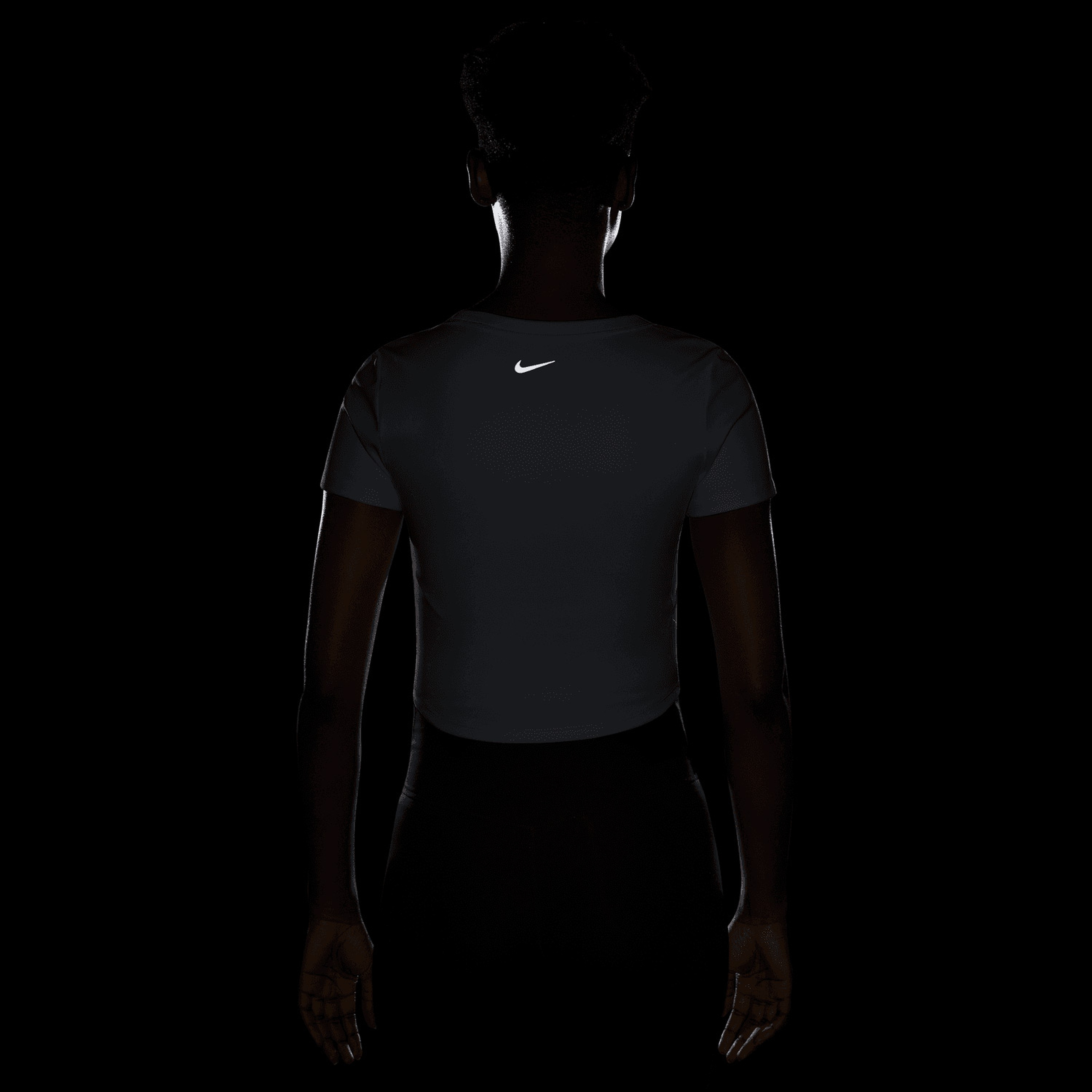 Nike One Fitted Df Ss Top Kadın Beyaz T-Shirt