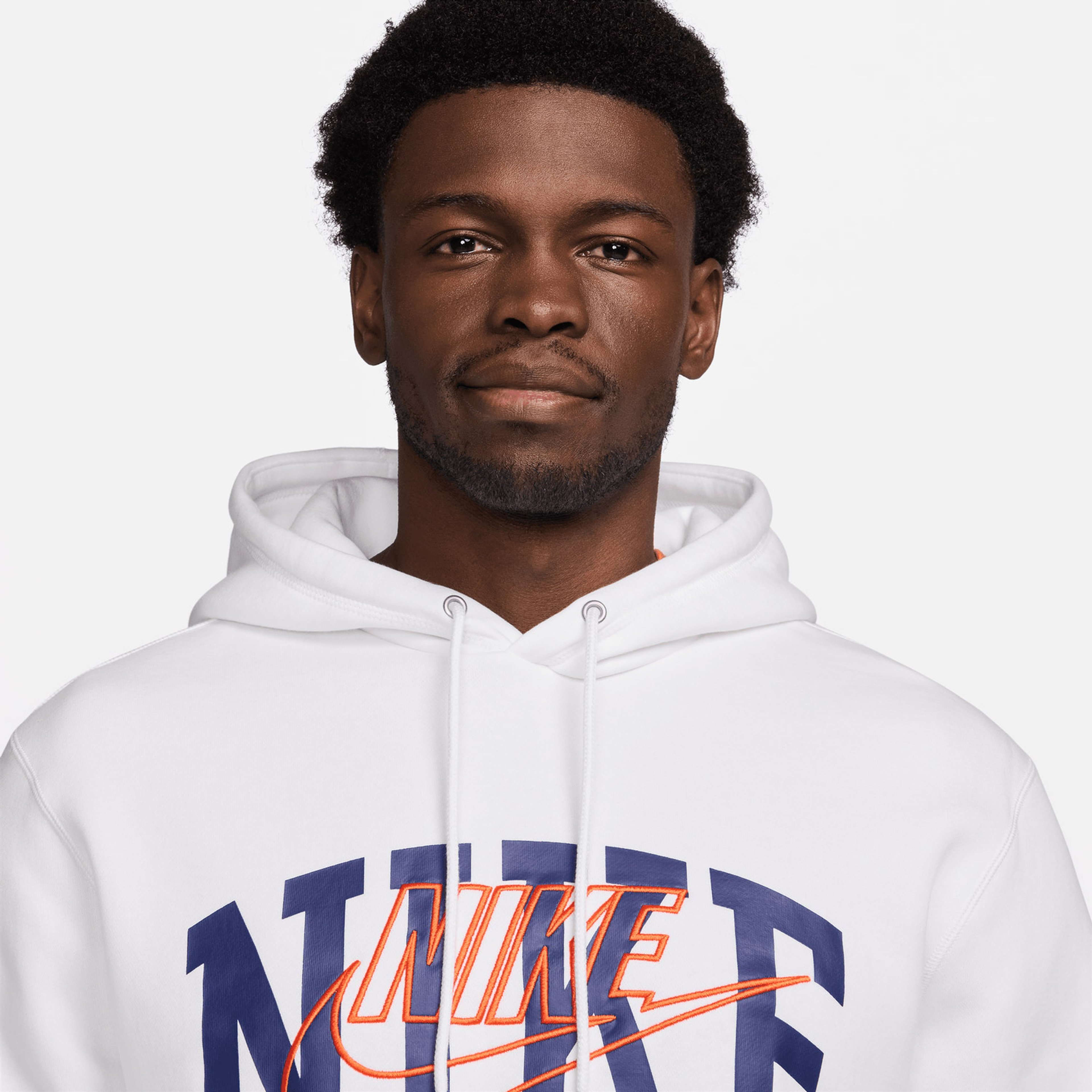 Nike Club Fleece Erkek Beyaz Hoodie