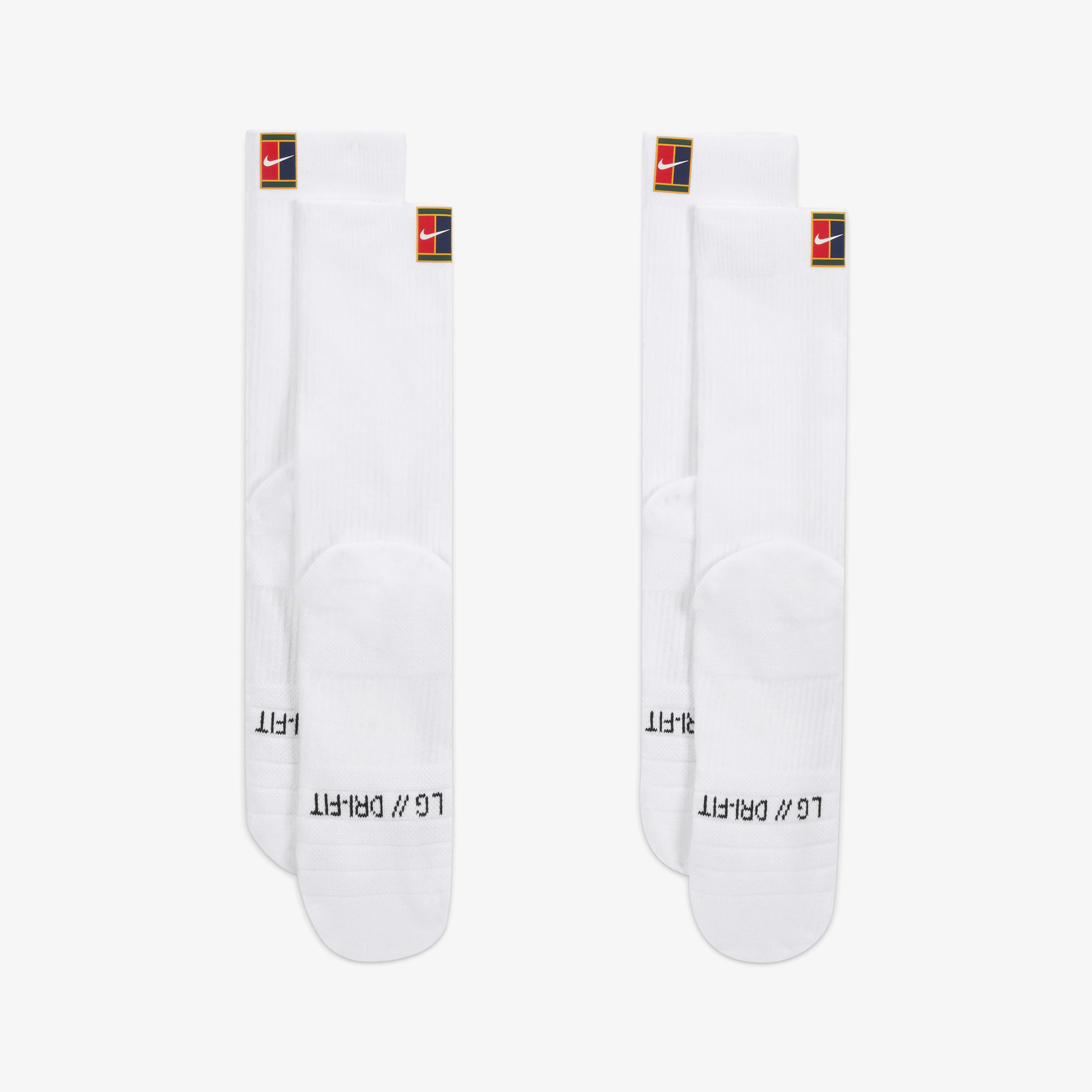 Nike Court Multiplier Cushioned 2'li Unisex Beyaz Tenis Çorabı