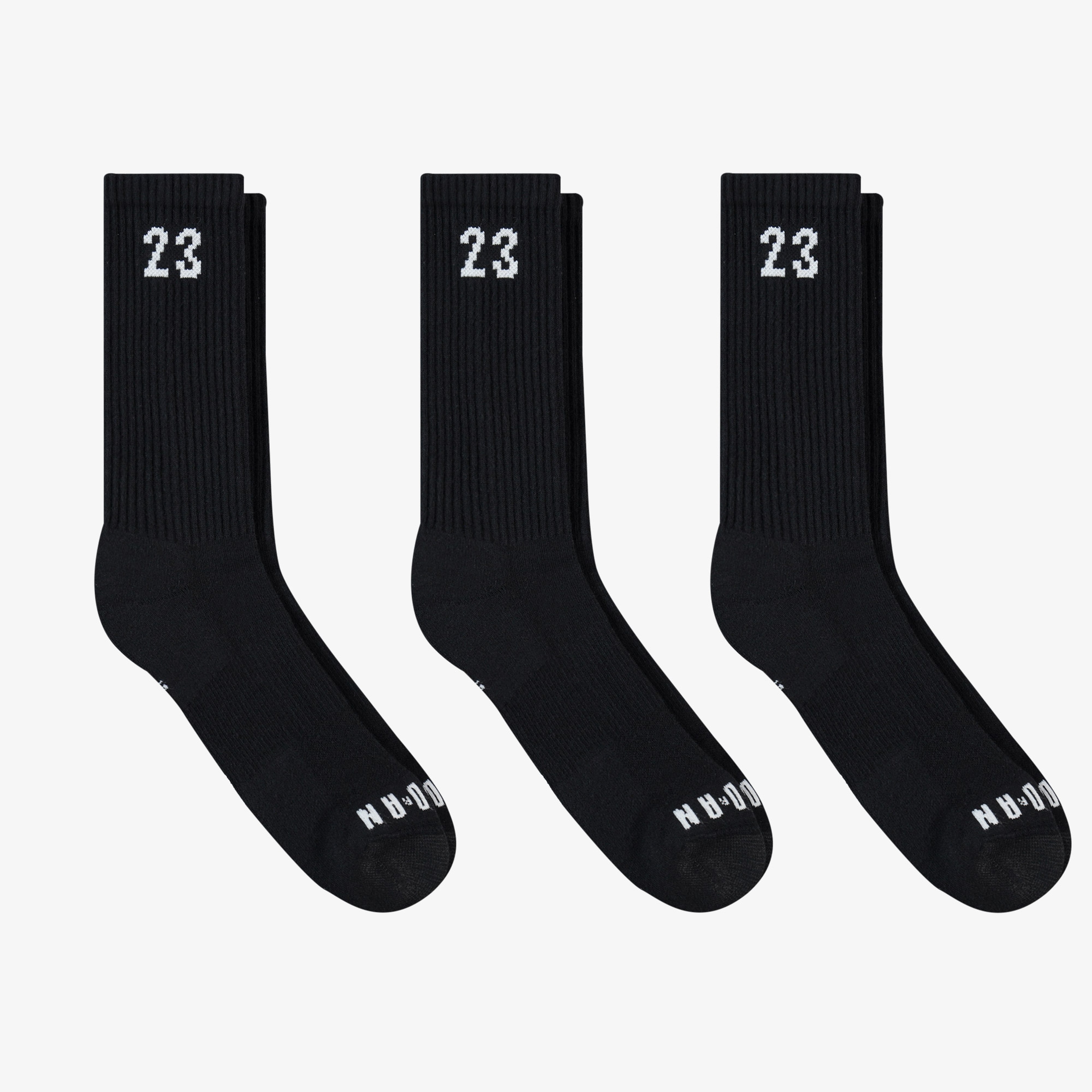 Jordan Essential Unisex Siyah 3lü Çorap