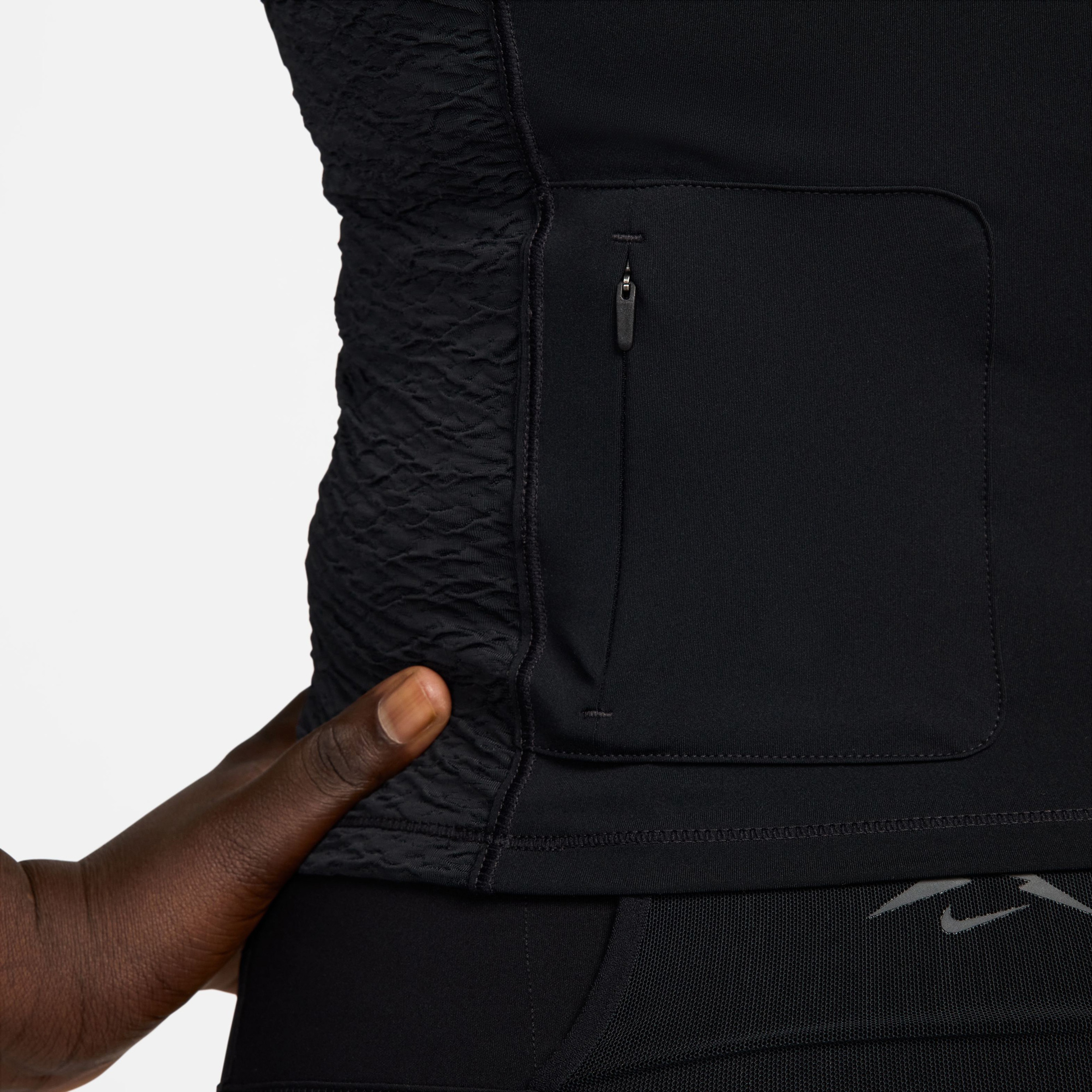 Nike Trail Dri-Fit Kadın Siyah Kolsuz T-Shirt