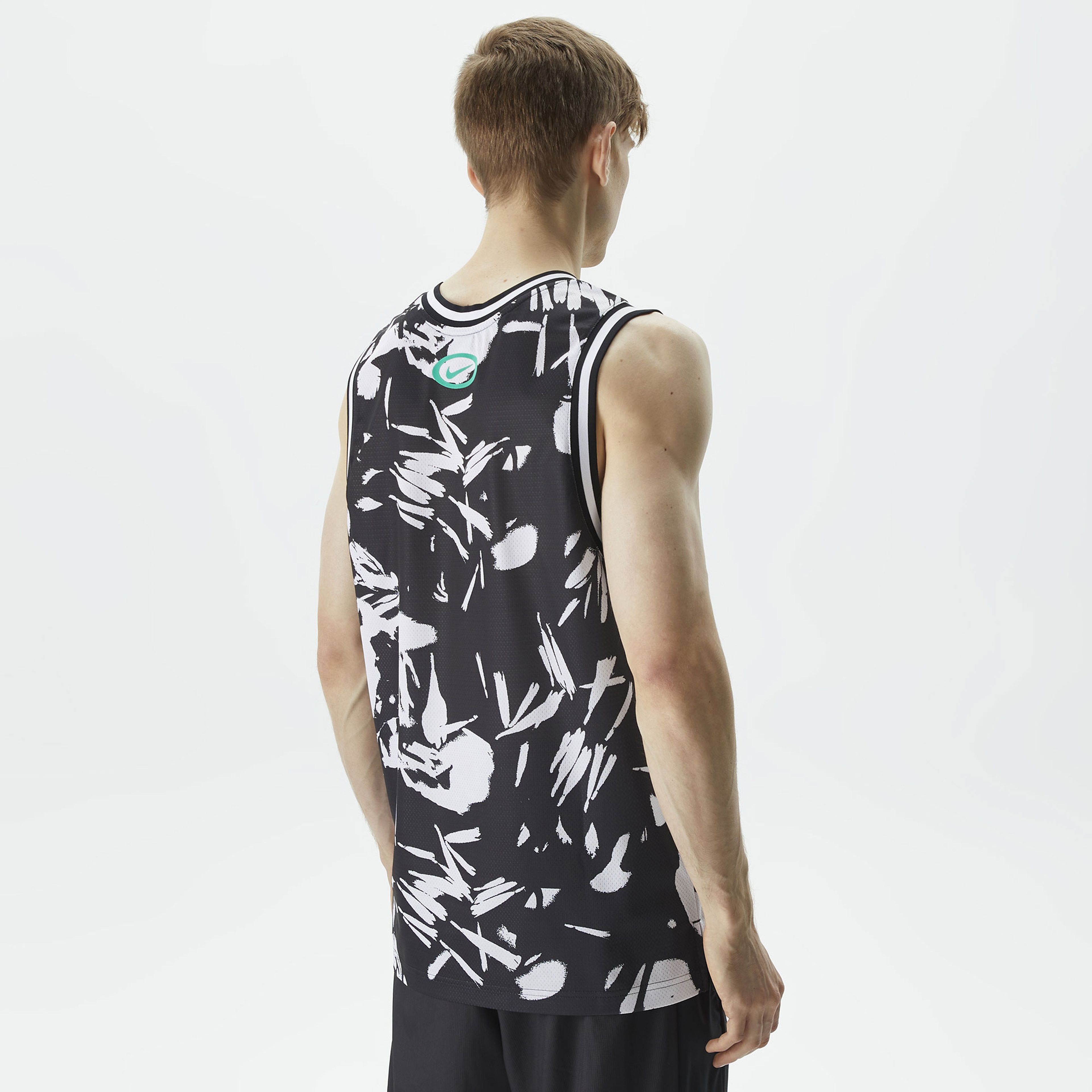 Nike Dri-Fit DNA Jersey All Over Print Erkek Siyah T-Shirt