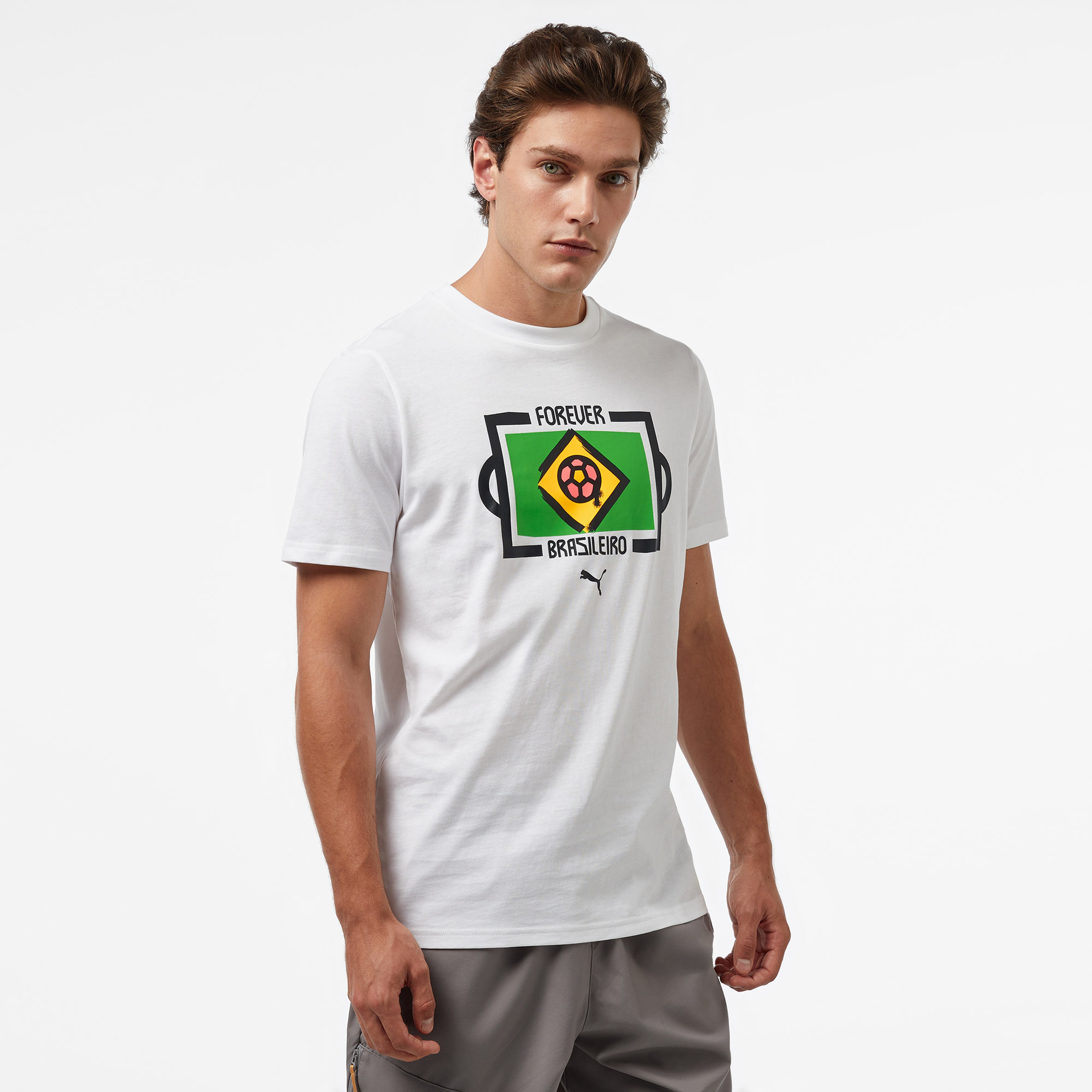Puma Erkek Beyaz T-Shirt