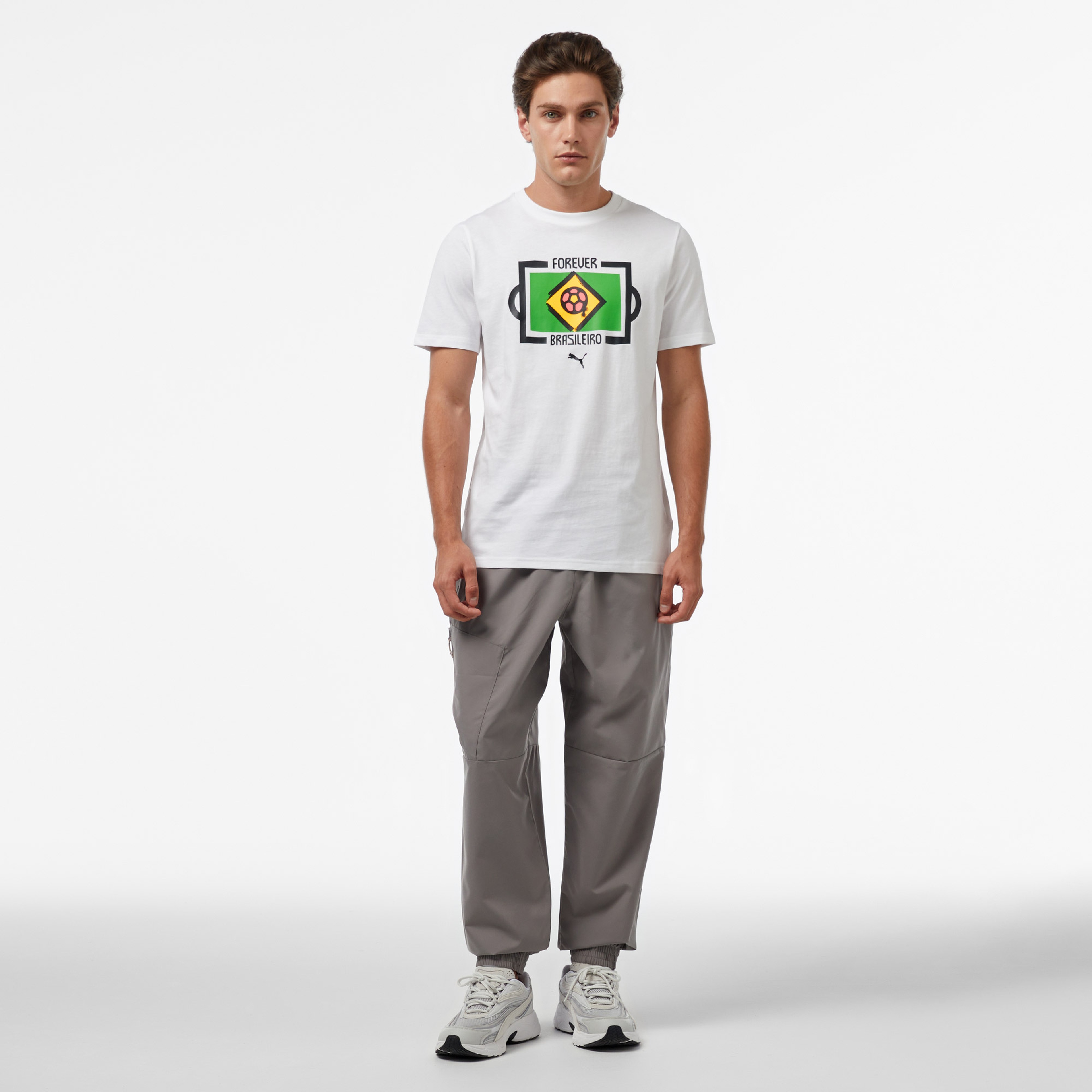Puma Erkek Beyaz T-Shirt