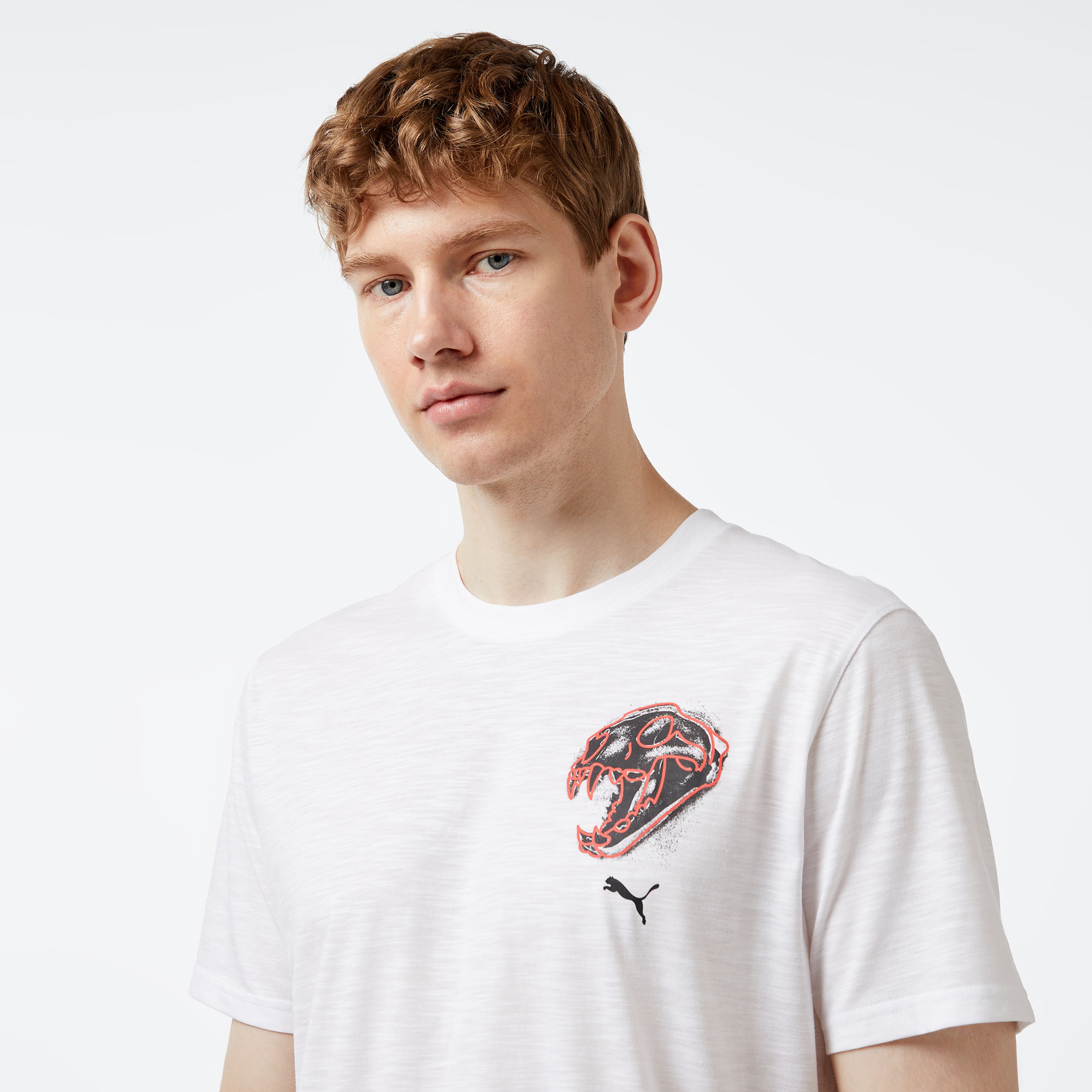 Puma Graphıc Emblem Unisex Beyaz T-Shirt