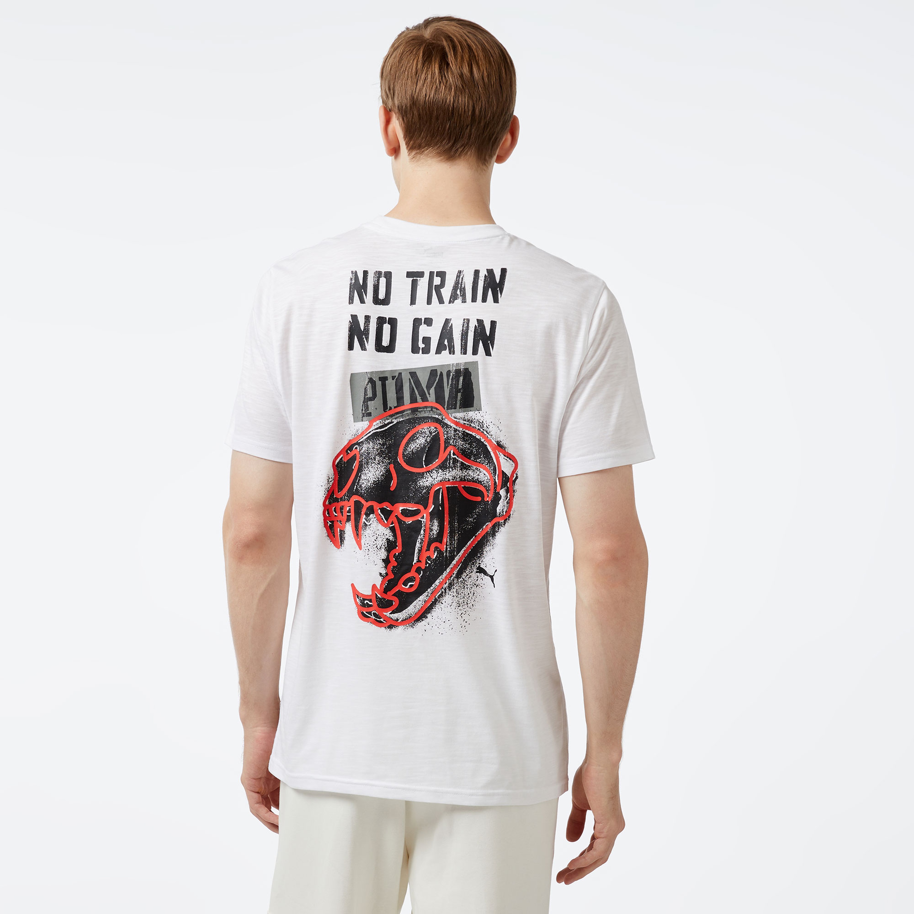Puma Graphıc Emblem Unisex Beyaz T-Shirt