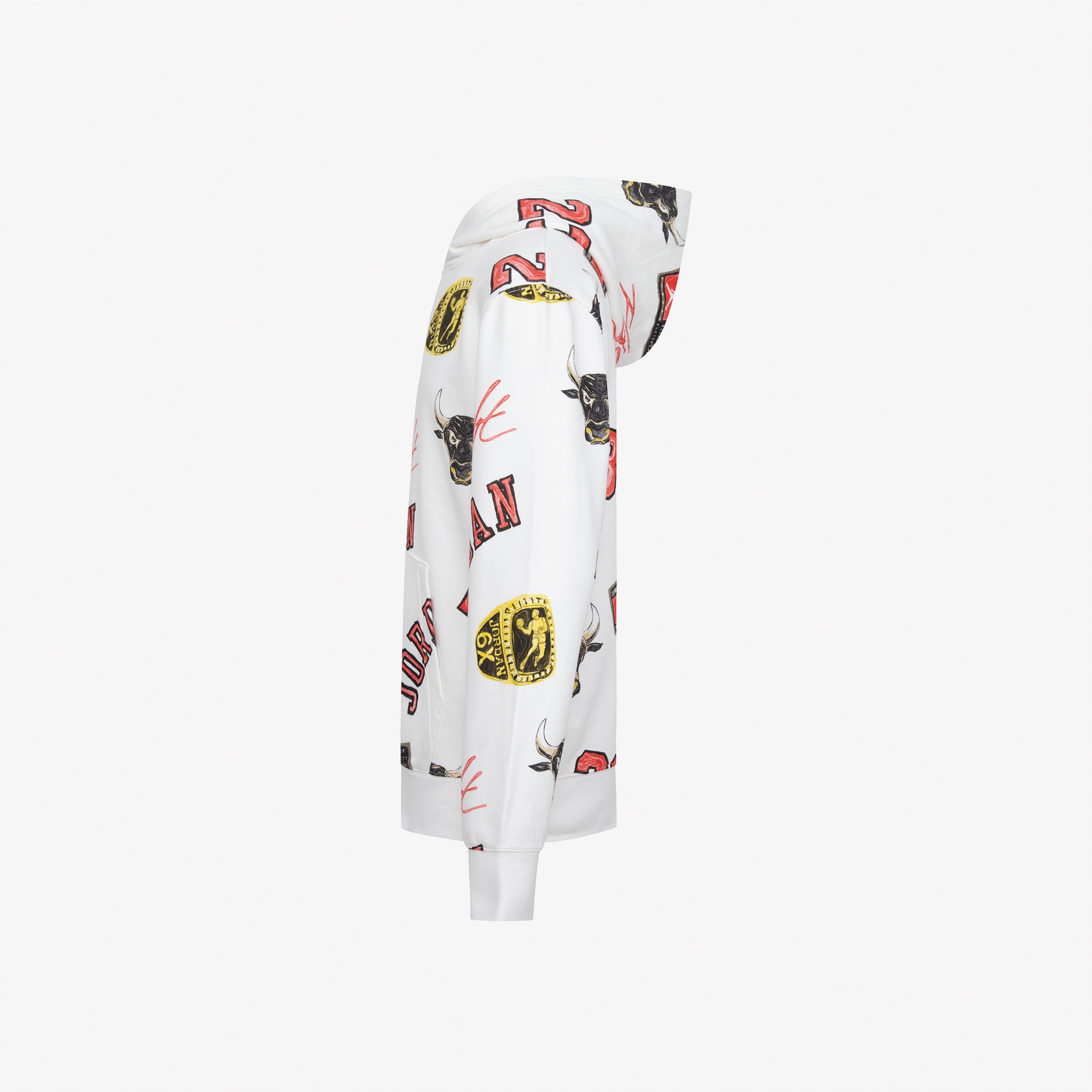 Jordan Essentials All-Over Printed Çocuk Beyaz Sweatshirt