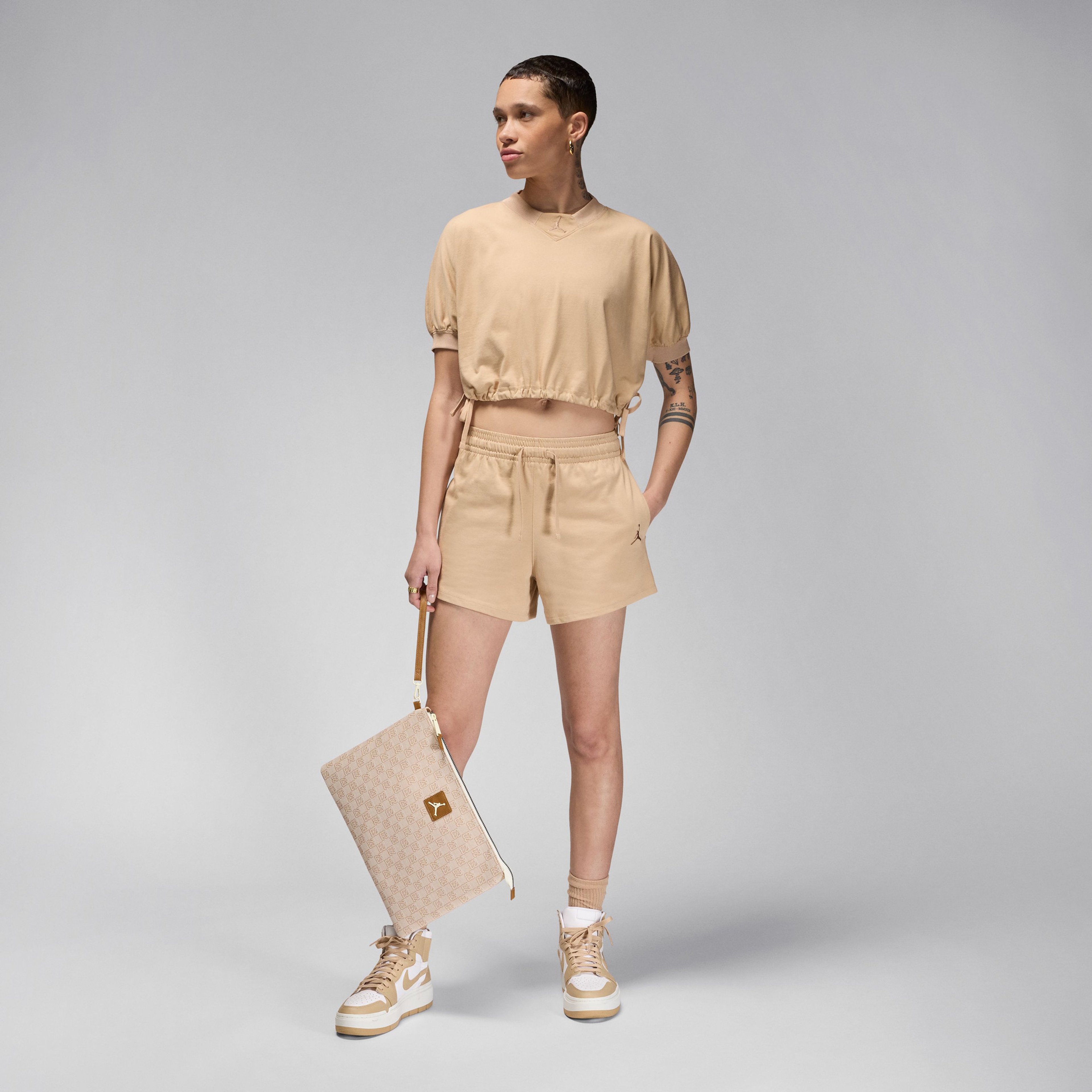Jordan Classic Kadın Kahverengi Şort
