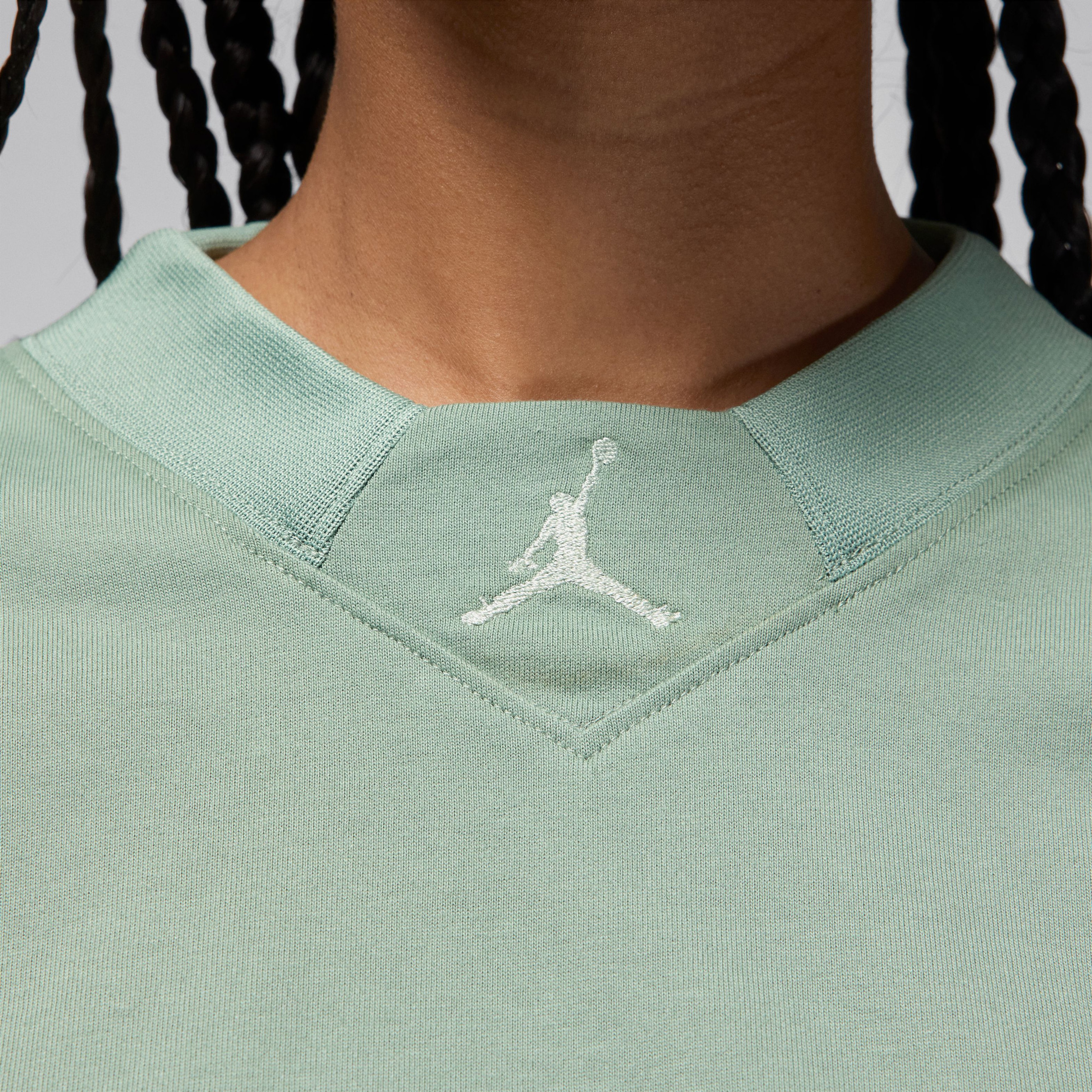 Jordan Classic Kadın Yeşil Crop T-Shirt