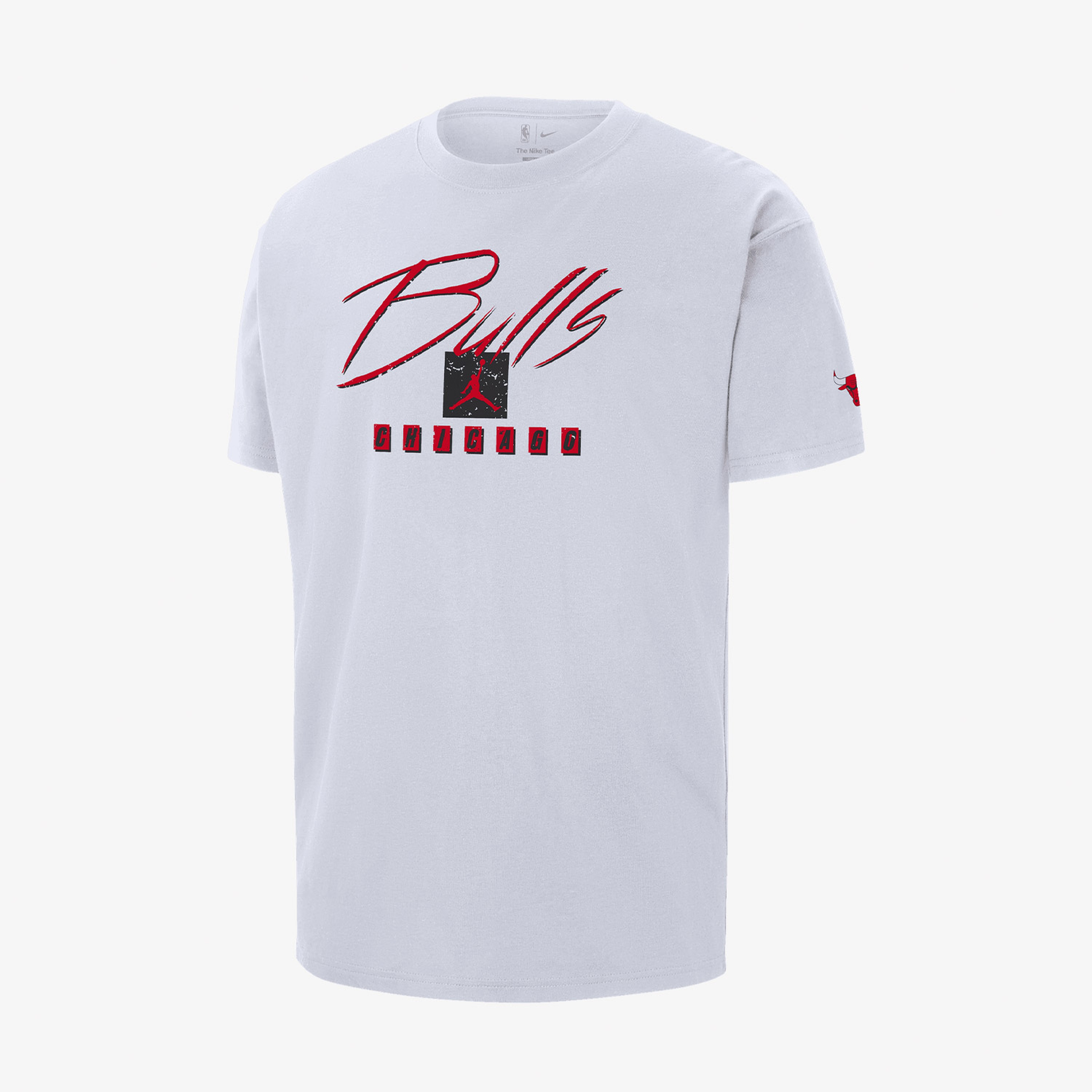 Nike Chicago Bulls Courtside Statement Edition Erkek Beyaz T-Shirt