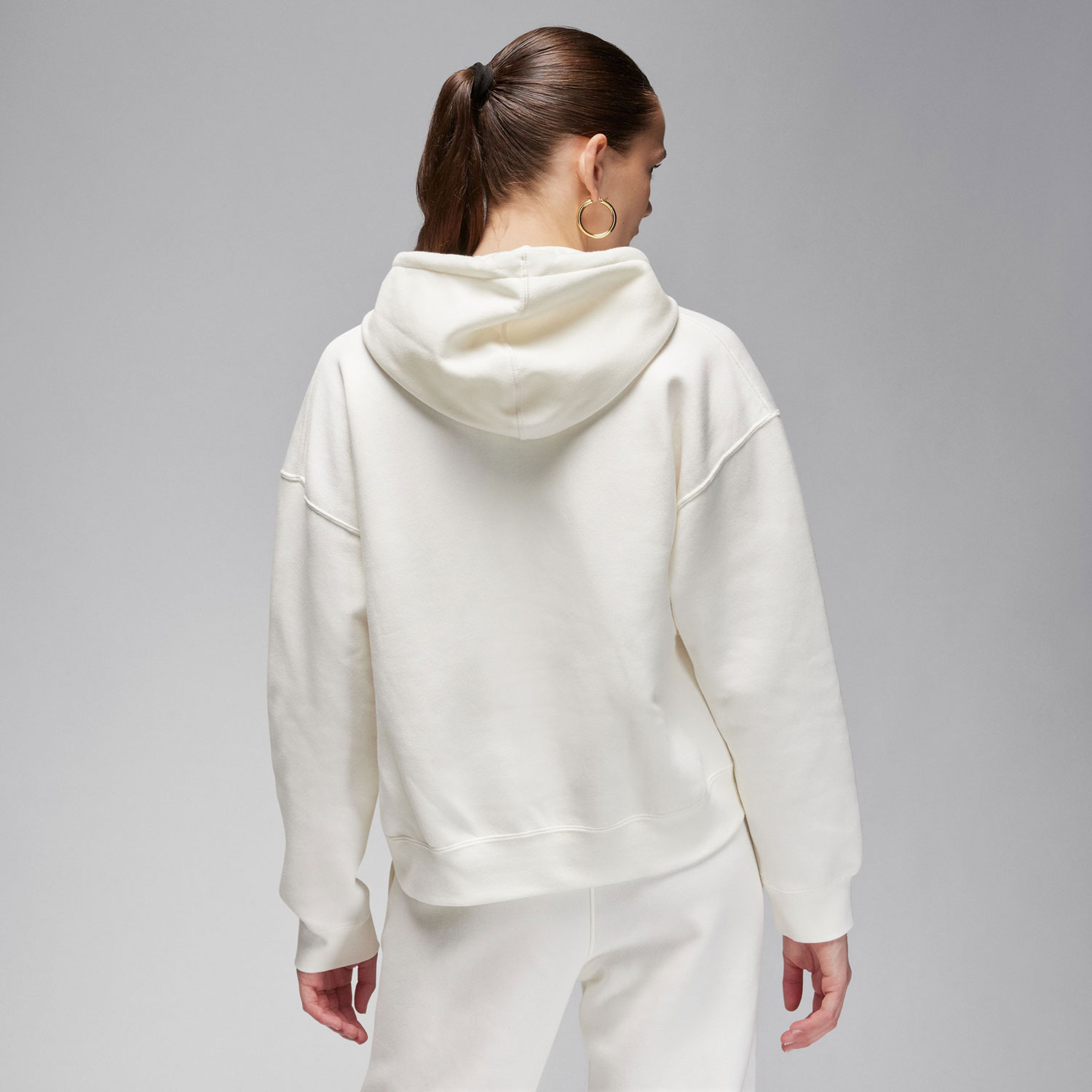 Jordan Brooklyn Fleece Kadın Beyaz Hoodie