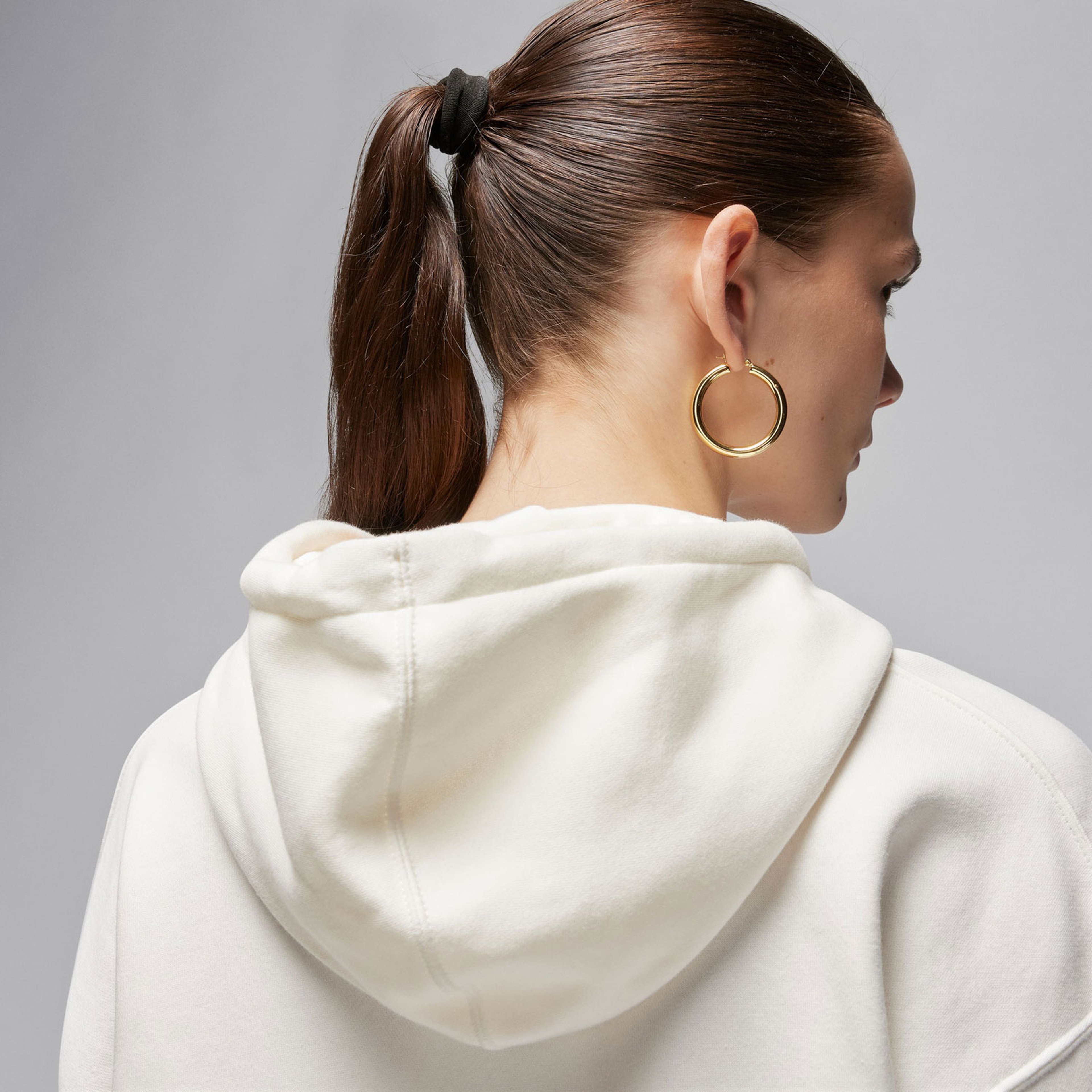 Jordan Brooklyn Fleece Kadın Beyaz Hoodie