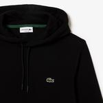 Erkek Classic Fit Kapüşonlu Siyah Sweatshirt