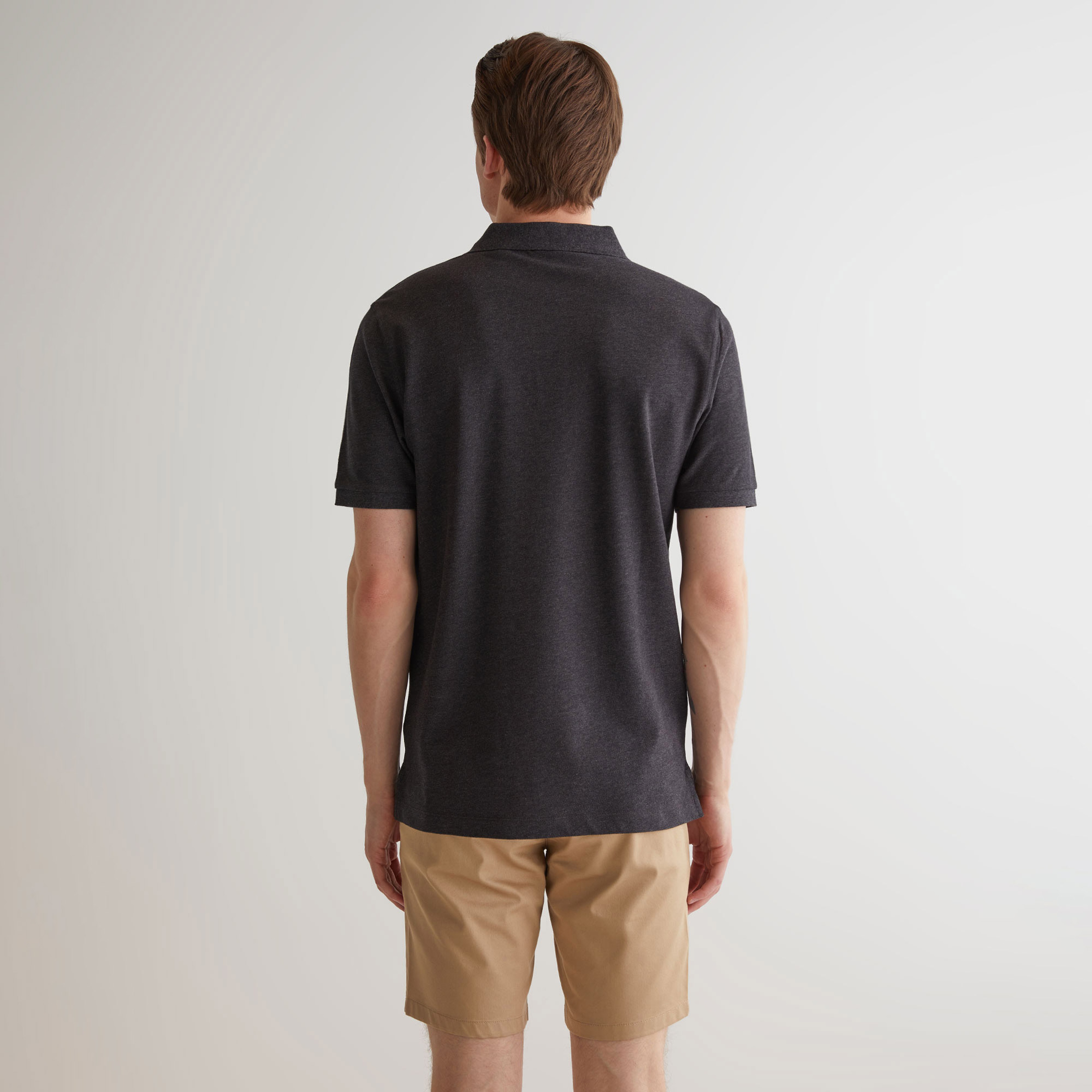 GANT Erkek Gri Regular Fit Polo