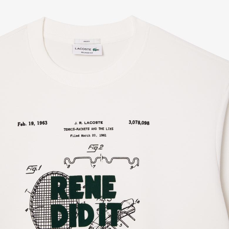 Lacoste Classic Unisex Beyaz Sweatshirt