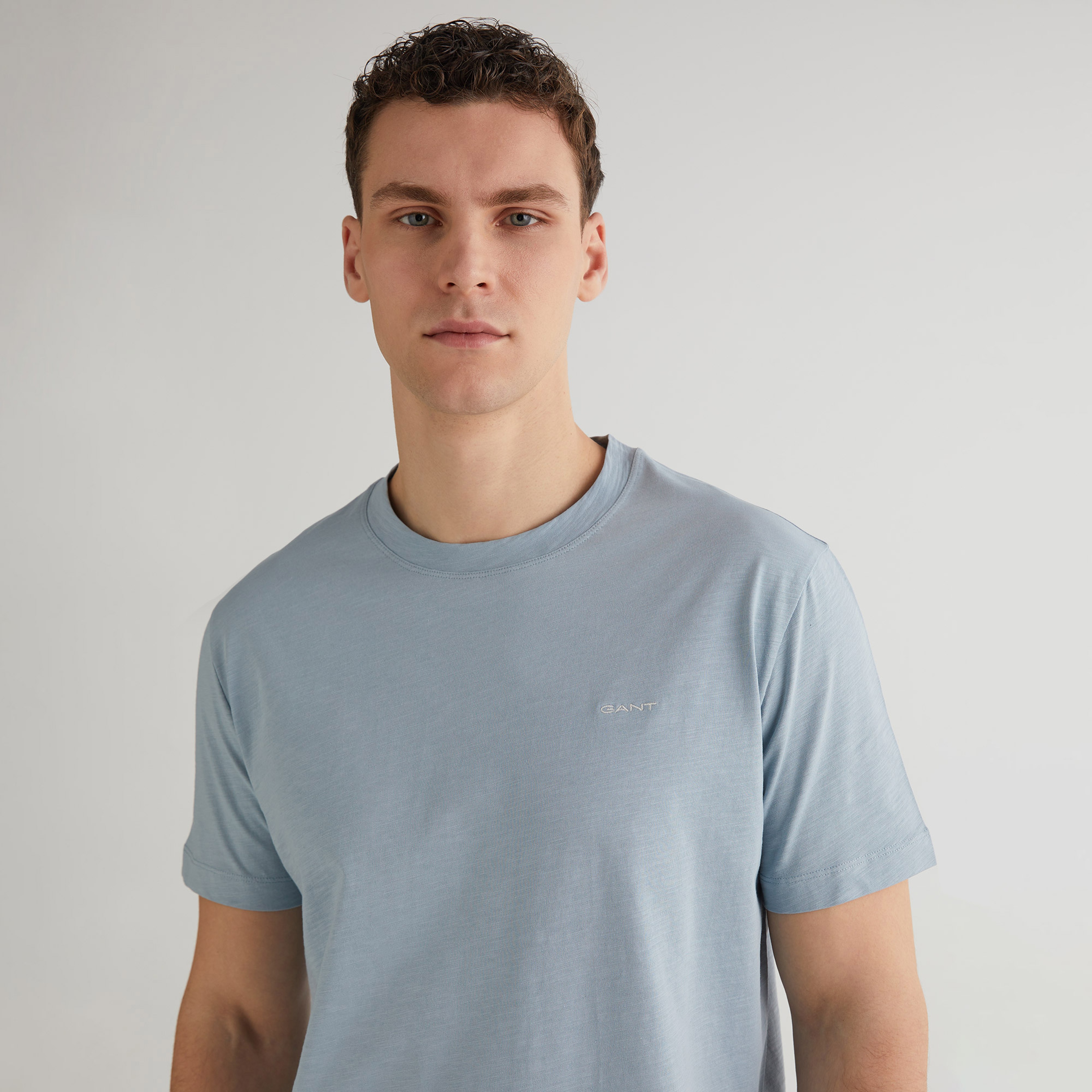 GANT Erkek Mavi Regular Fit T-Shirt