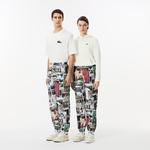 Unisex Regular Fit Baskılı Renkli Eşofman Altı