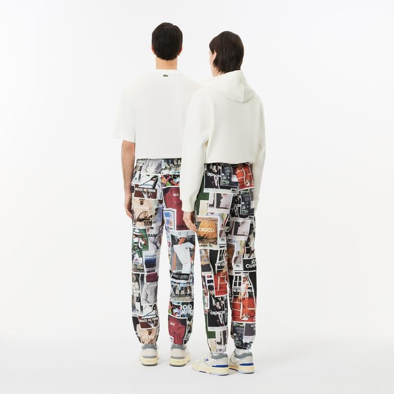 Unisex Regular Fit Baskılı Renkli Eşofman Altı