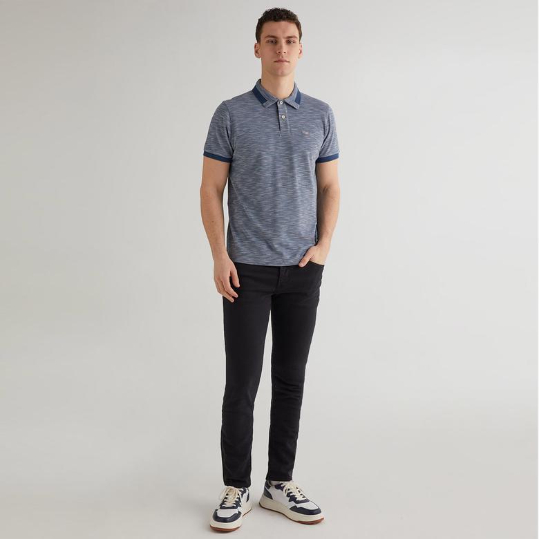 GANT Erkek Mavi Regular Fit Logolu Polo