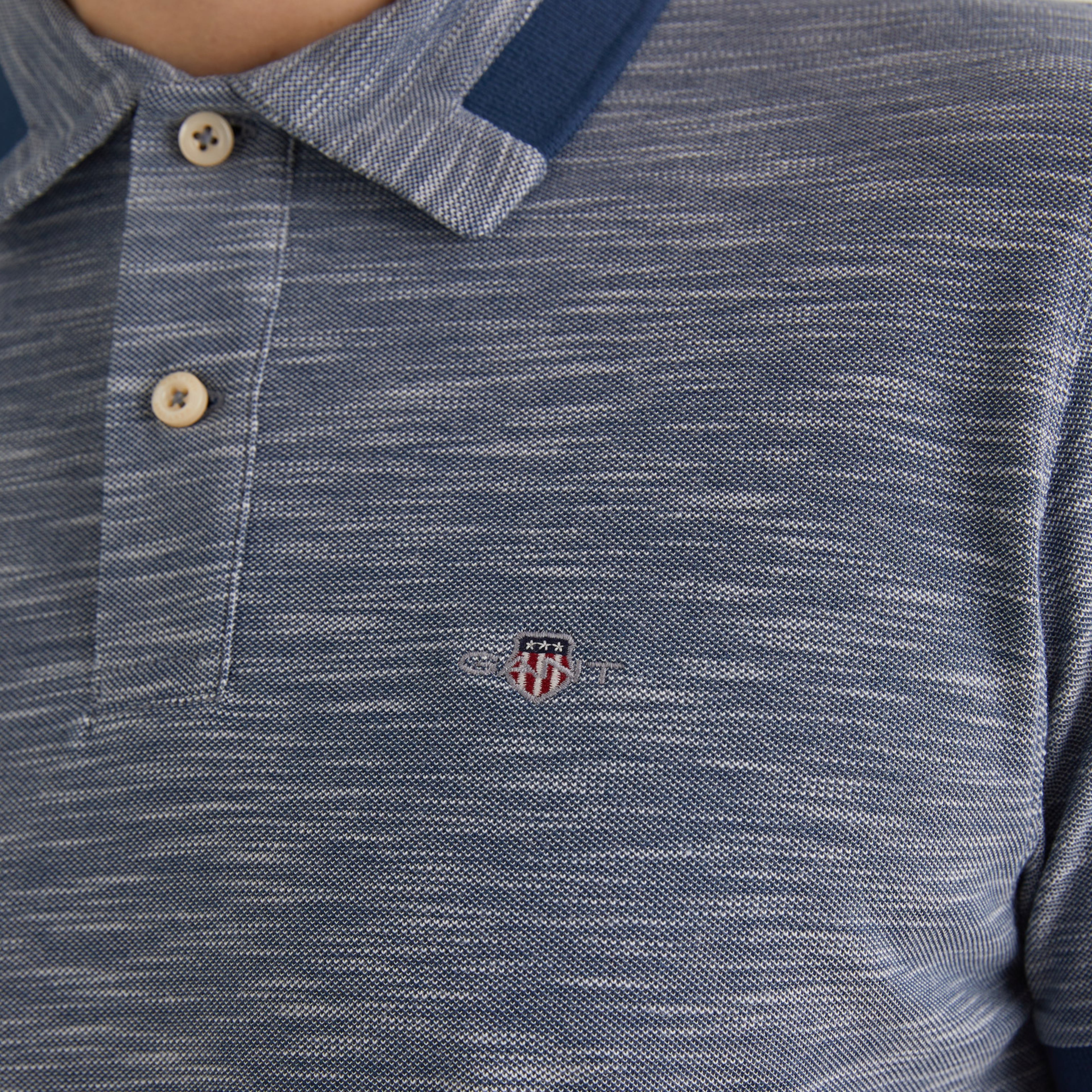 GANT Erkek Mavi Regular Fit Logolu Polo