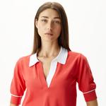 Nautica Kadın Kırmızı Relaxed Fit Kısa Kollu Triko