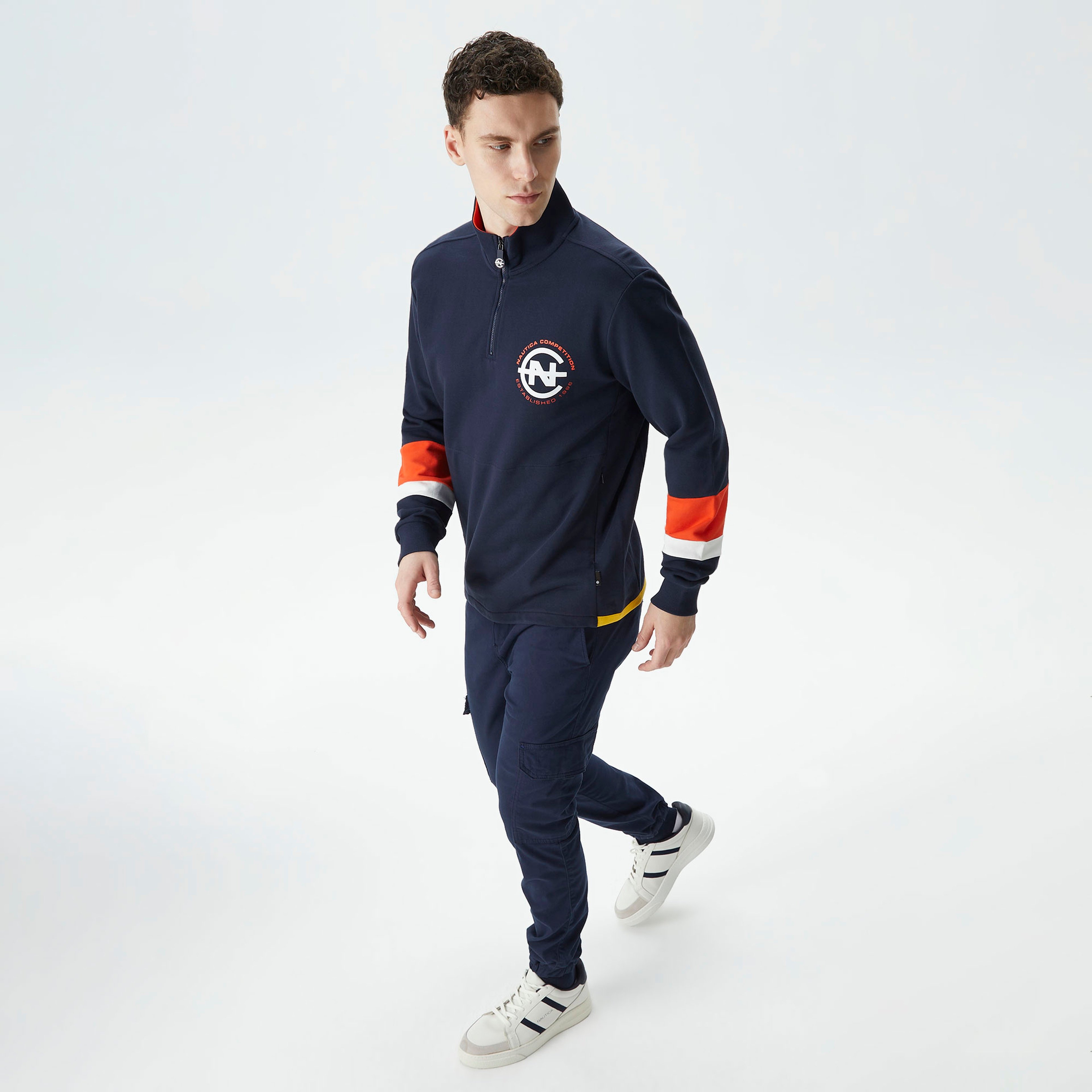 Nautica Erkek Lacivert Standart Fit Sweatshirt