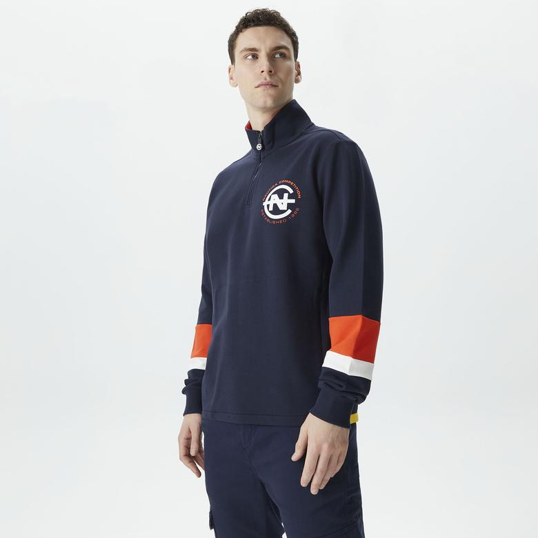 Nautica Erkek Lacivert Standart Fit Sweatshirt