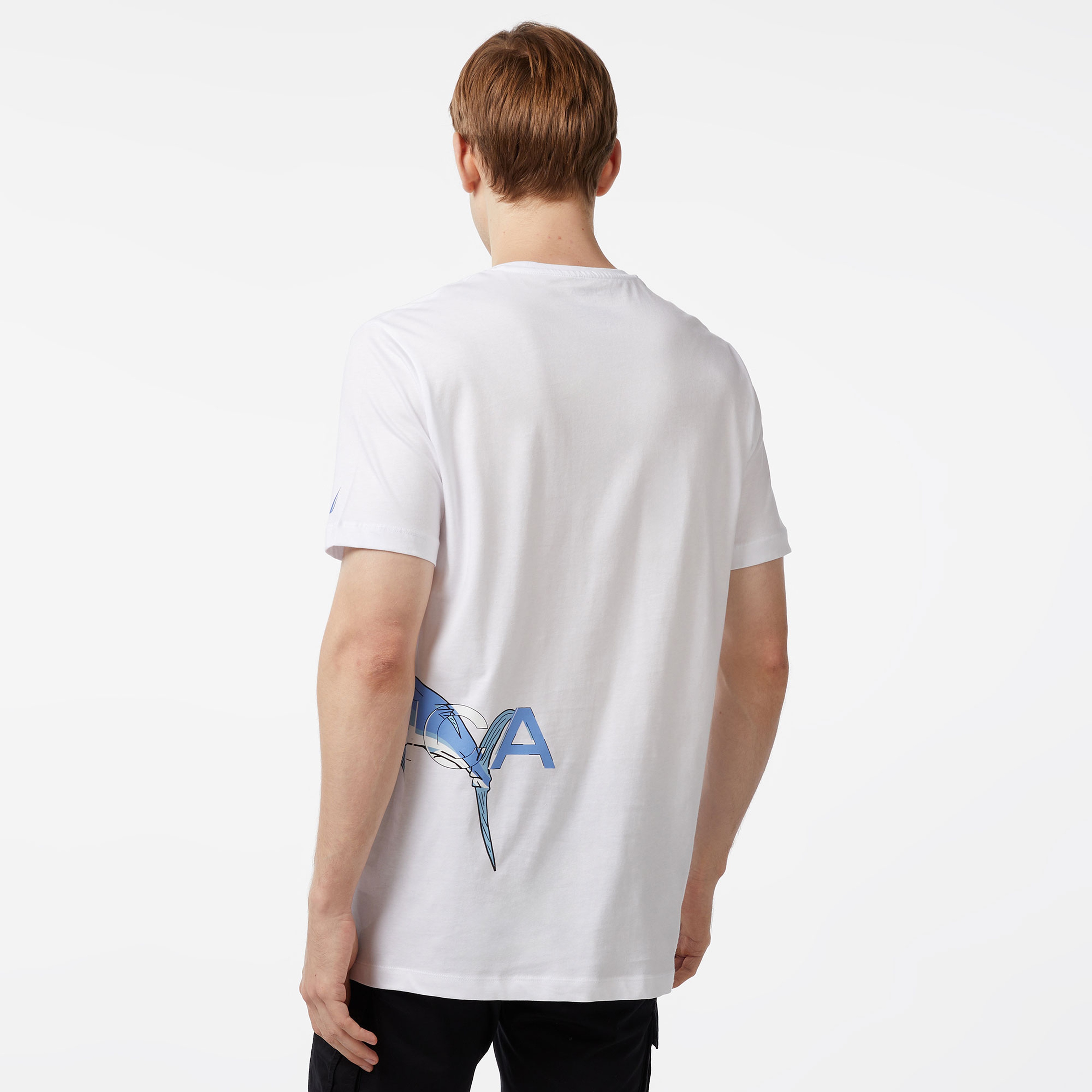 Nautica Erkek Beyaz Standart Fit T-Shirt