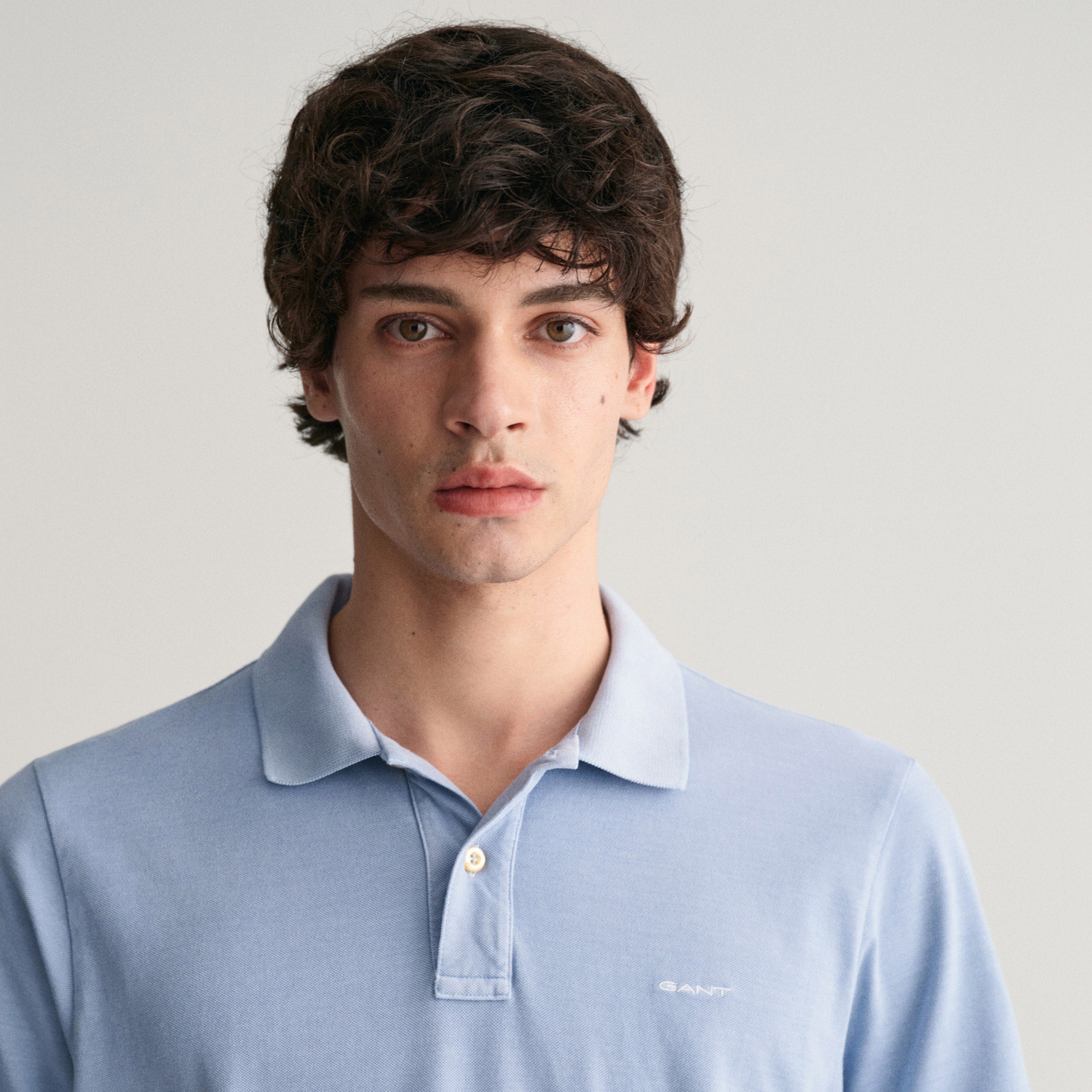 GANT Erkek Mavi Regular Fit Logolu Polo