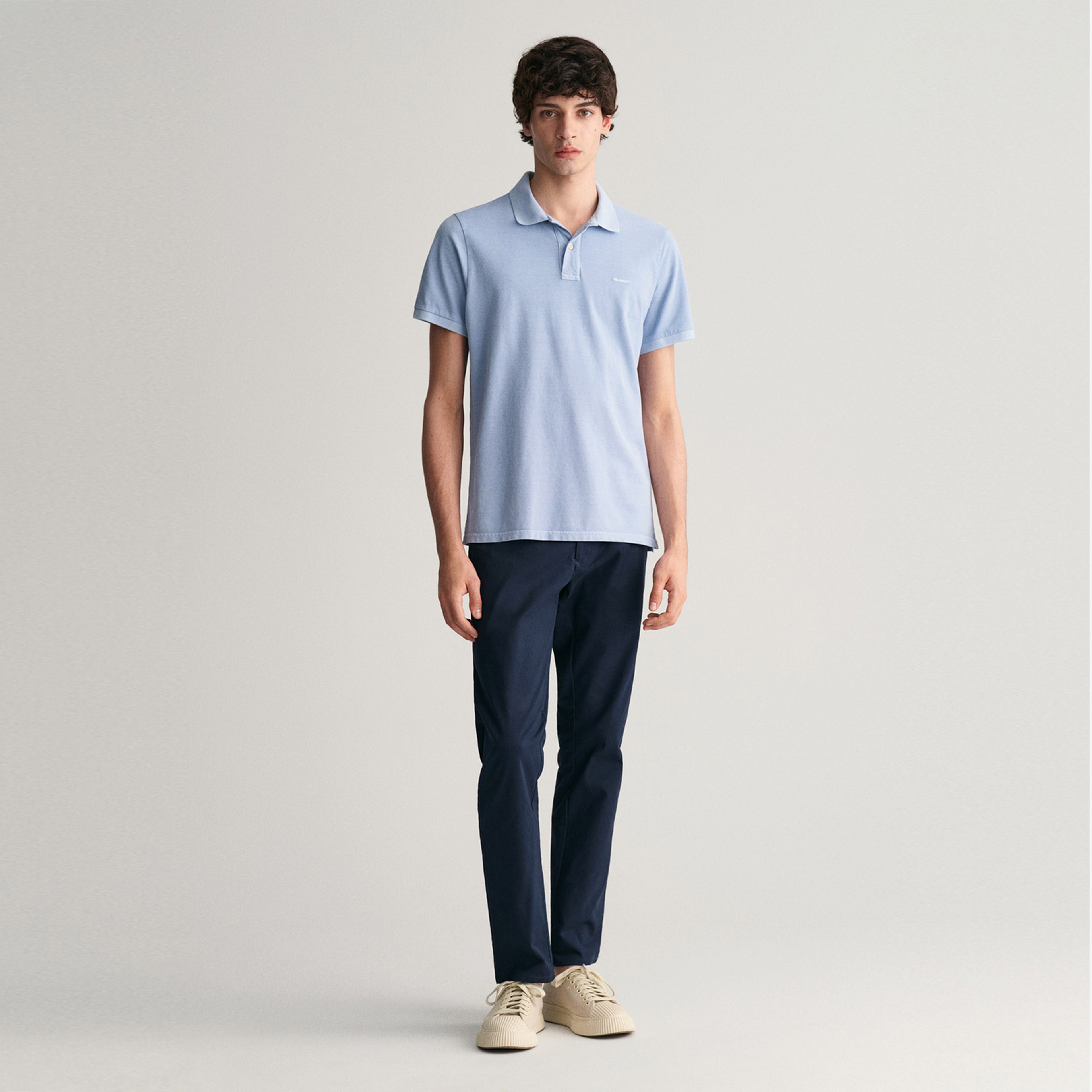 GANT Erkek Mavi Regular Fit Logolu Polo
